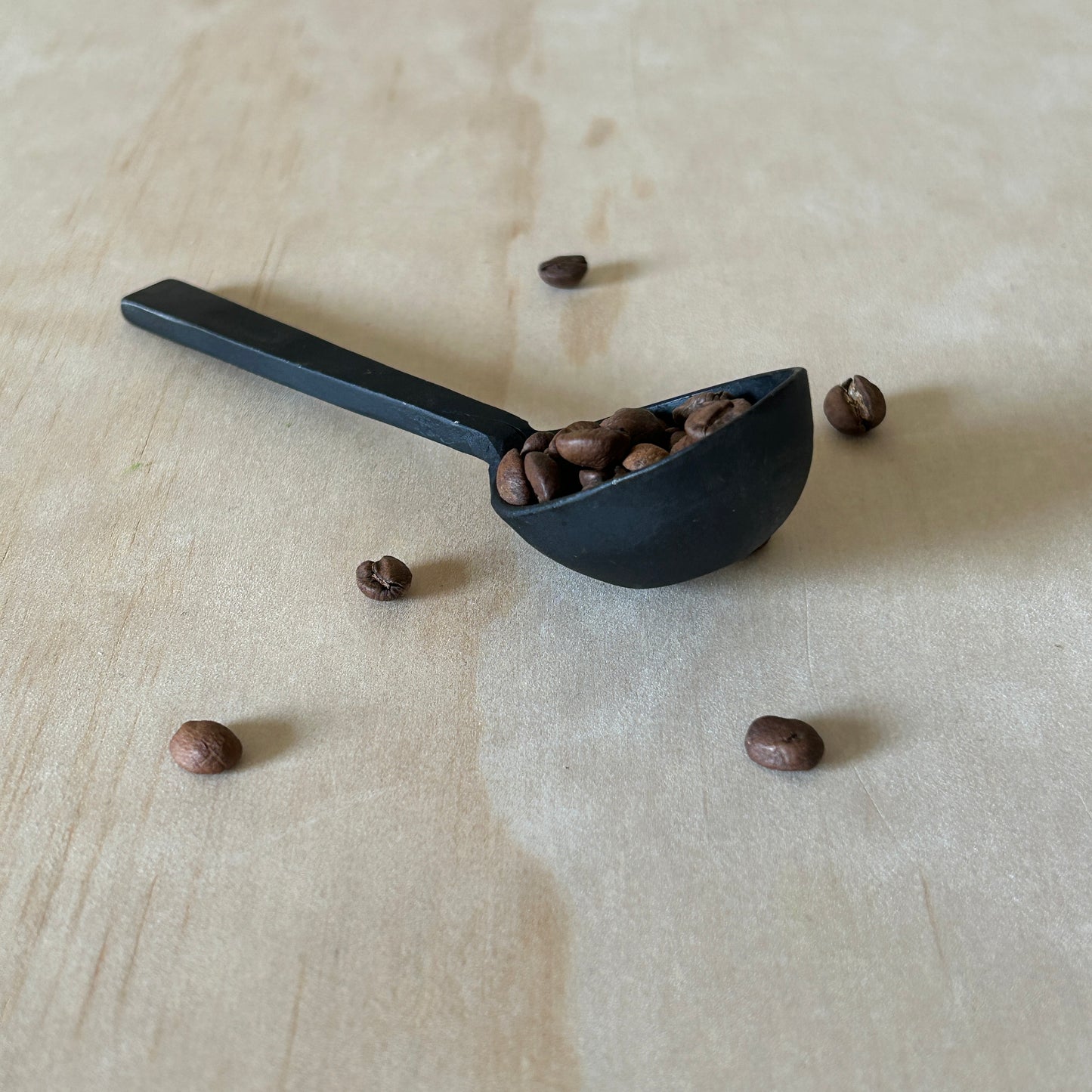Hand forged Wabi Sabi Iron Small Coffee Scoop