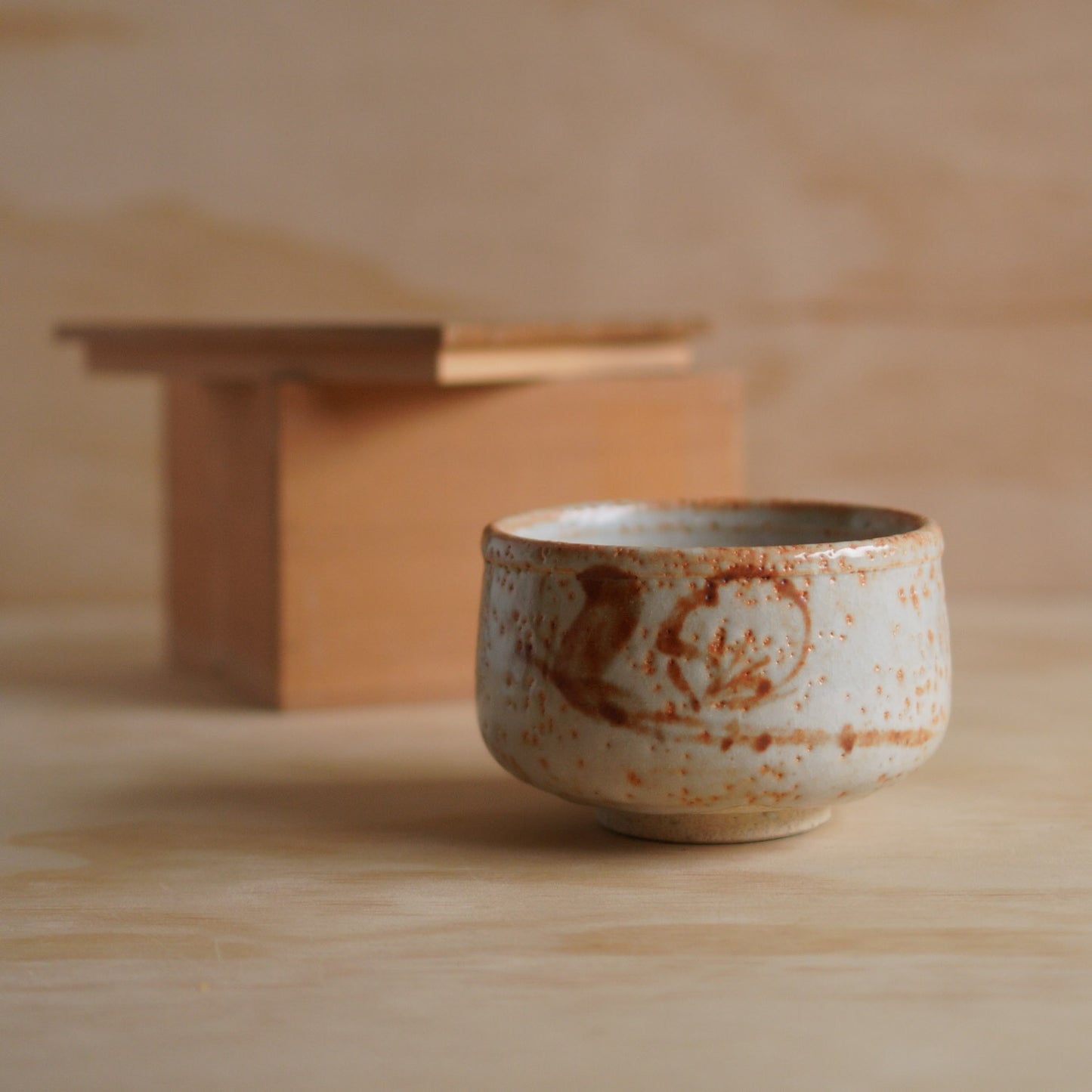 Vintage Japanese Ceramic Chawan Matcha bowl in Original Box No.02