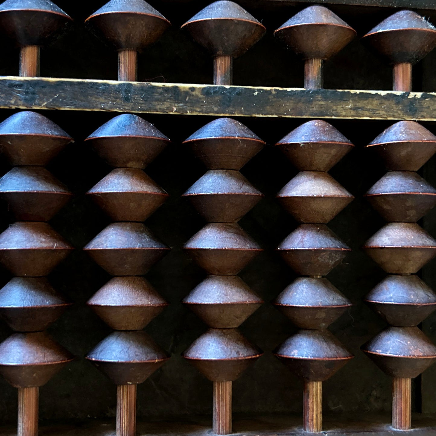 Antique Japanese Wooden Daikoku Soroban Abacus
