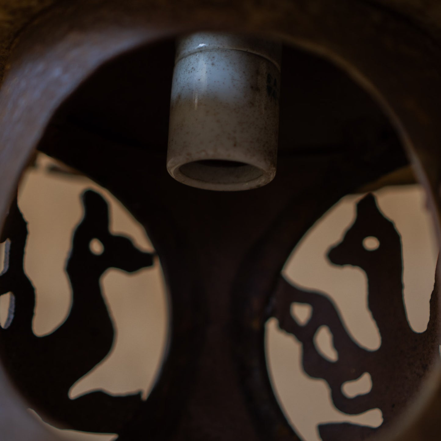 Antique Japanese Iron Garden Lantern 2 of 2