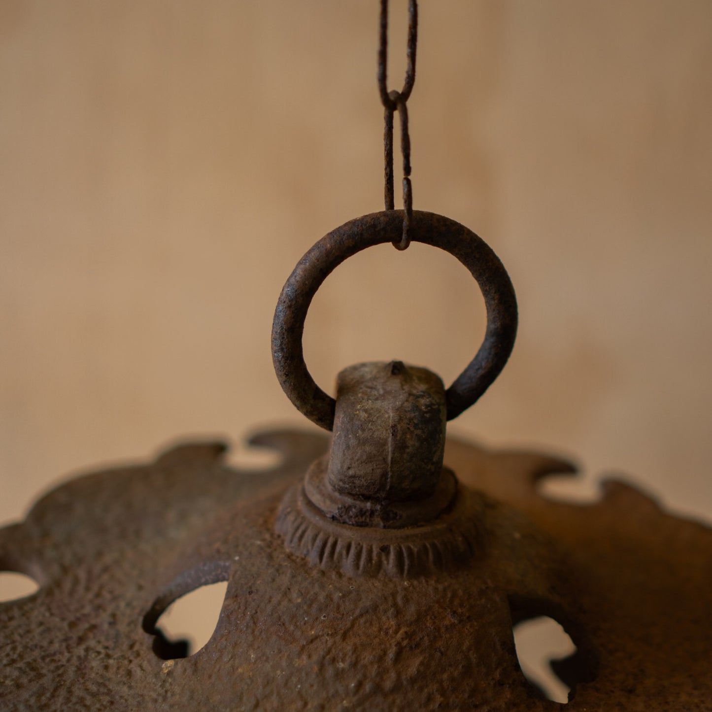 Antique Japanese Iron Garden Lantern 2 of 2
