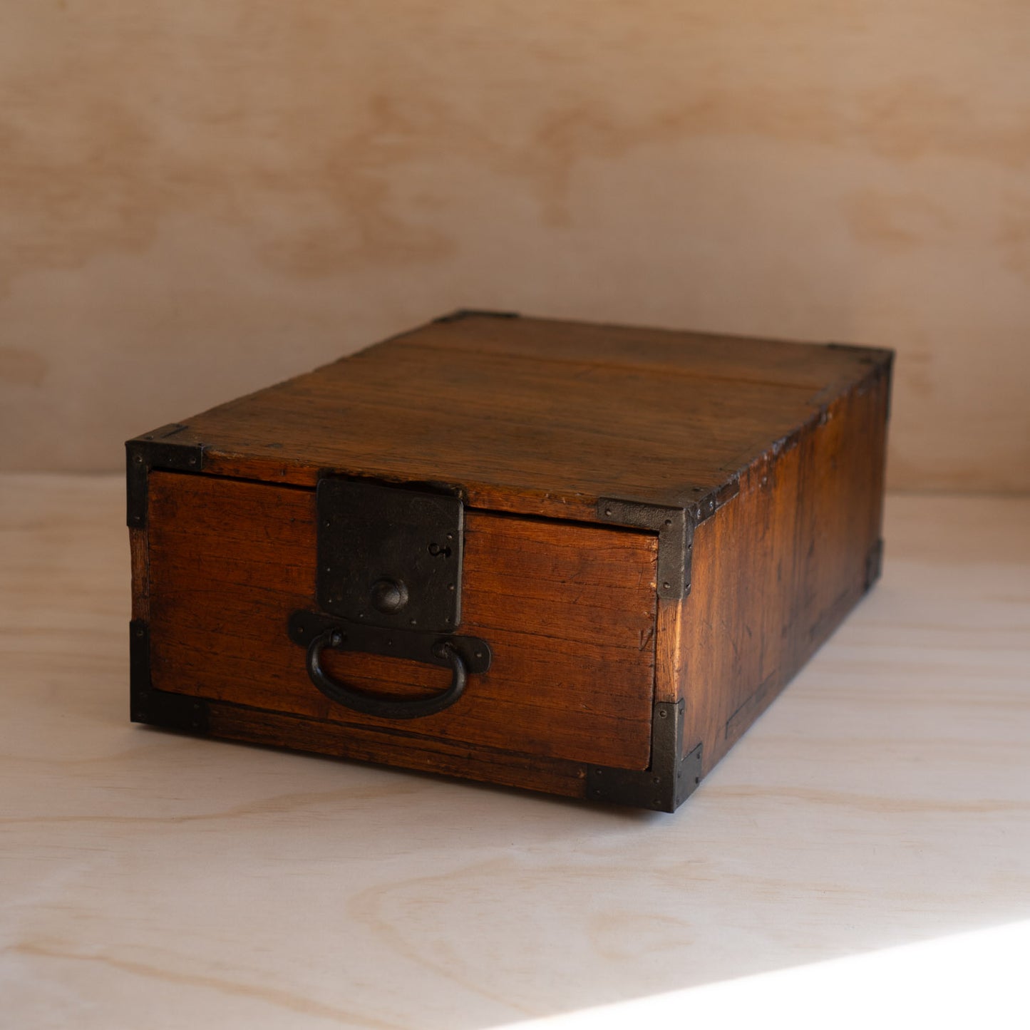 Antique Japanese Edo/Meiji Era Ko-Dansu Single Draw Document Box