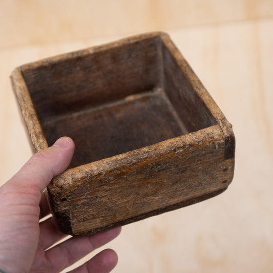 Antique Japanese Wood Masu Box Rice Measure