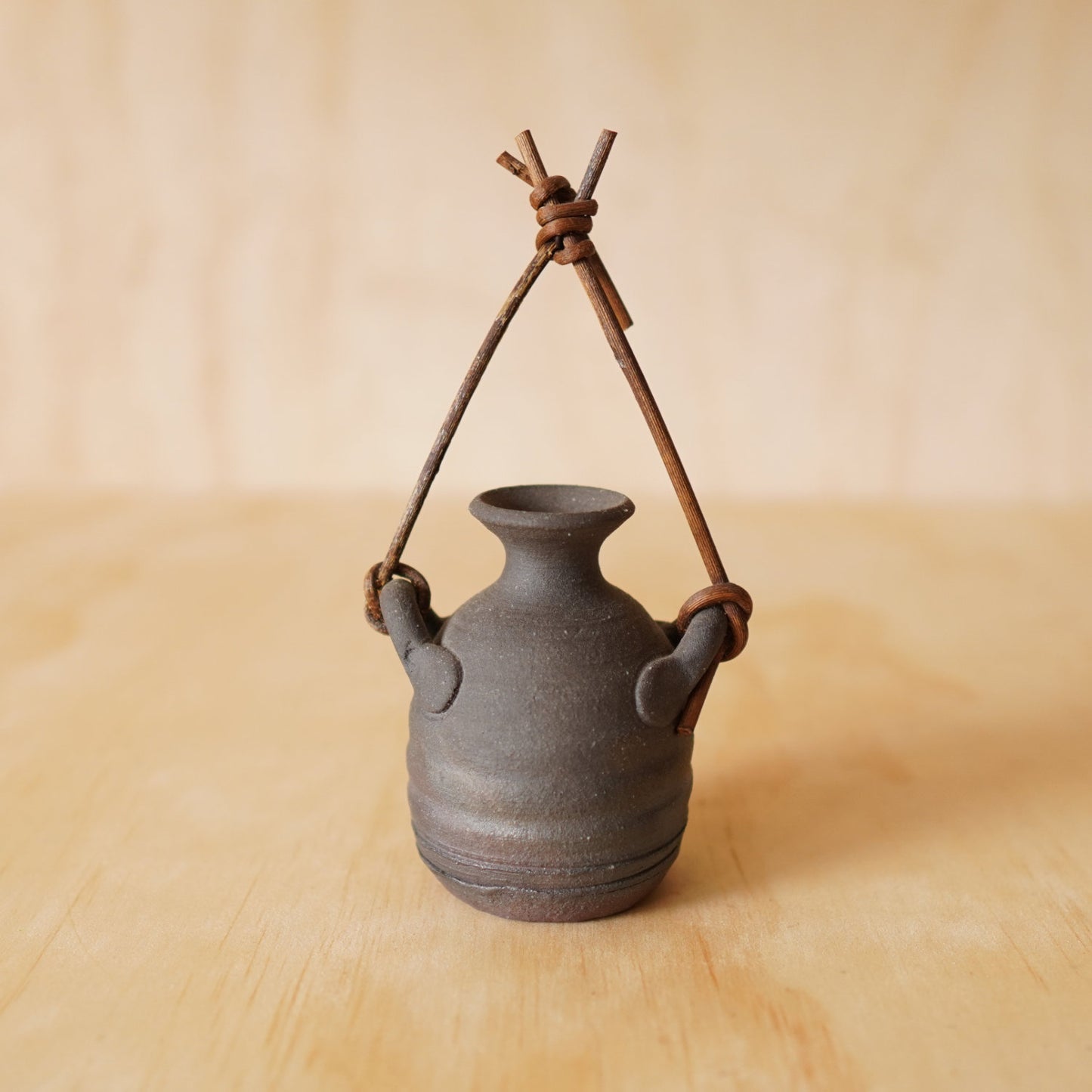 Vintage Japanese Bizen ware Ceramic Vase