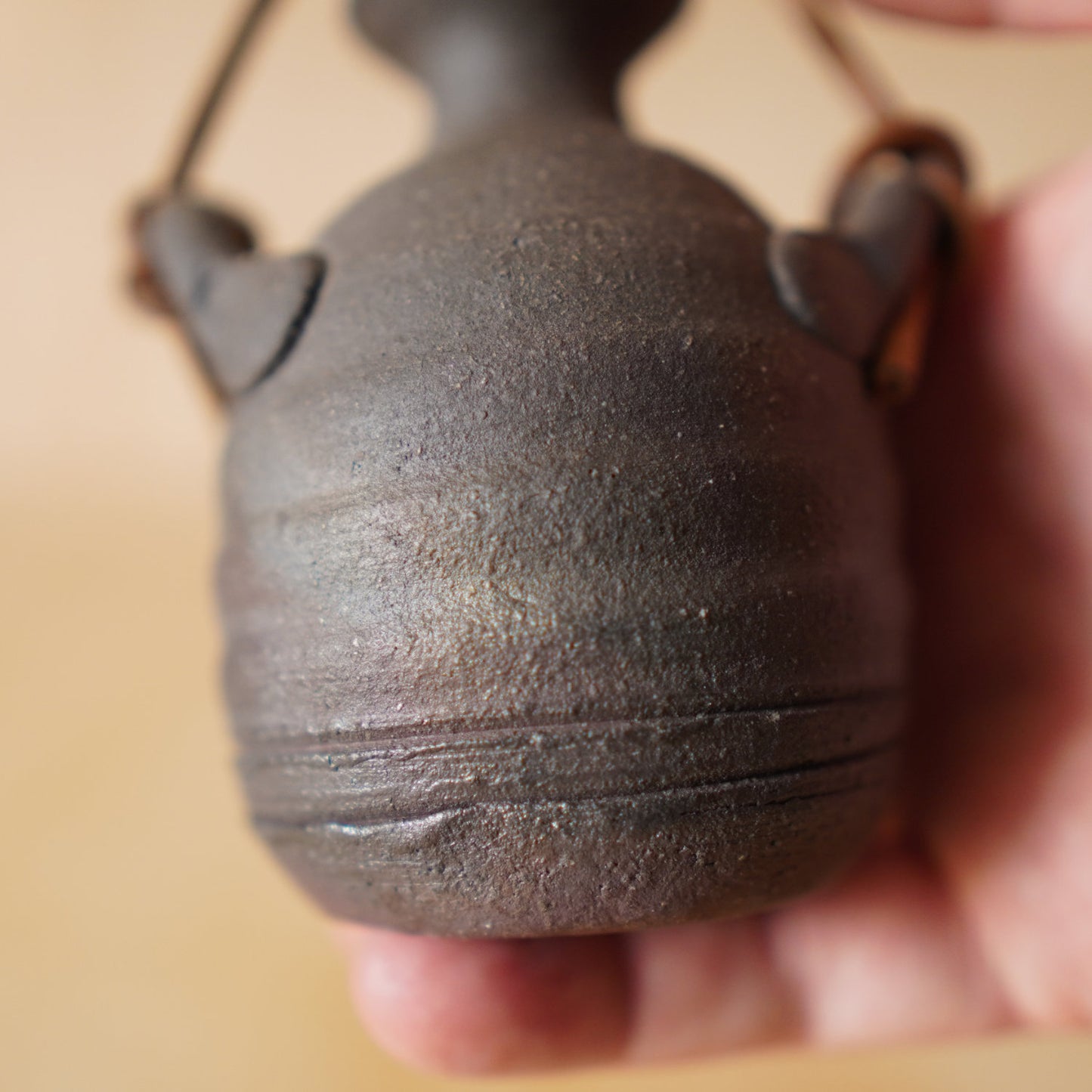 Vintage Japanese Bizen ware Ceramic Vase