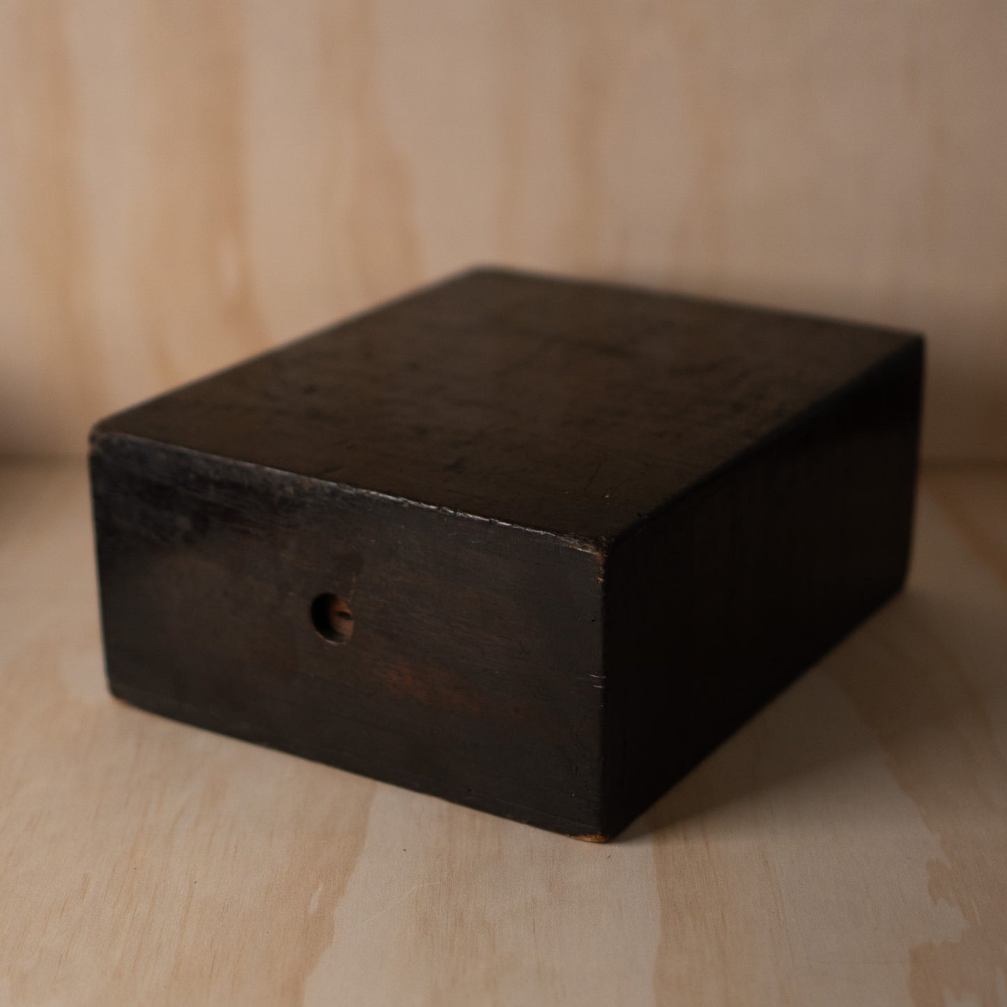 Antique Meiji period Japanese Black lacquer Medicine box