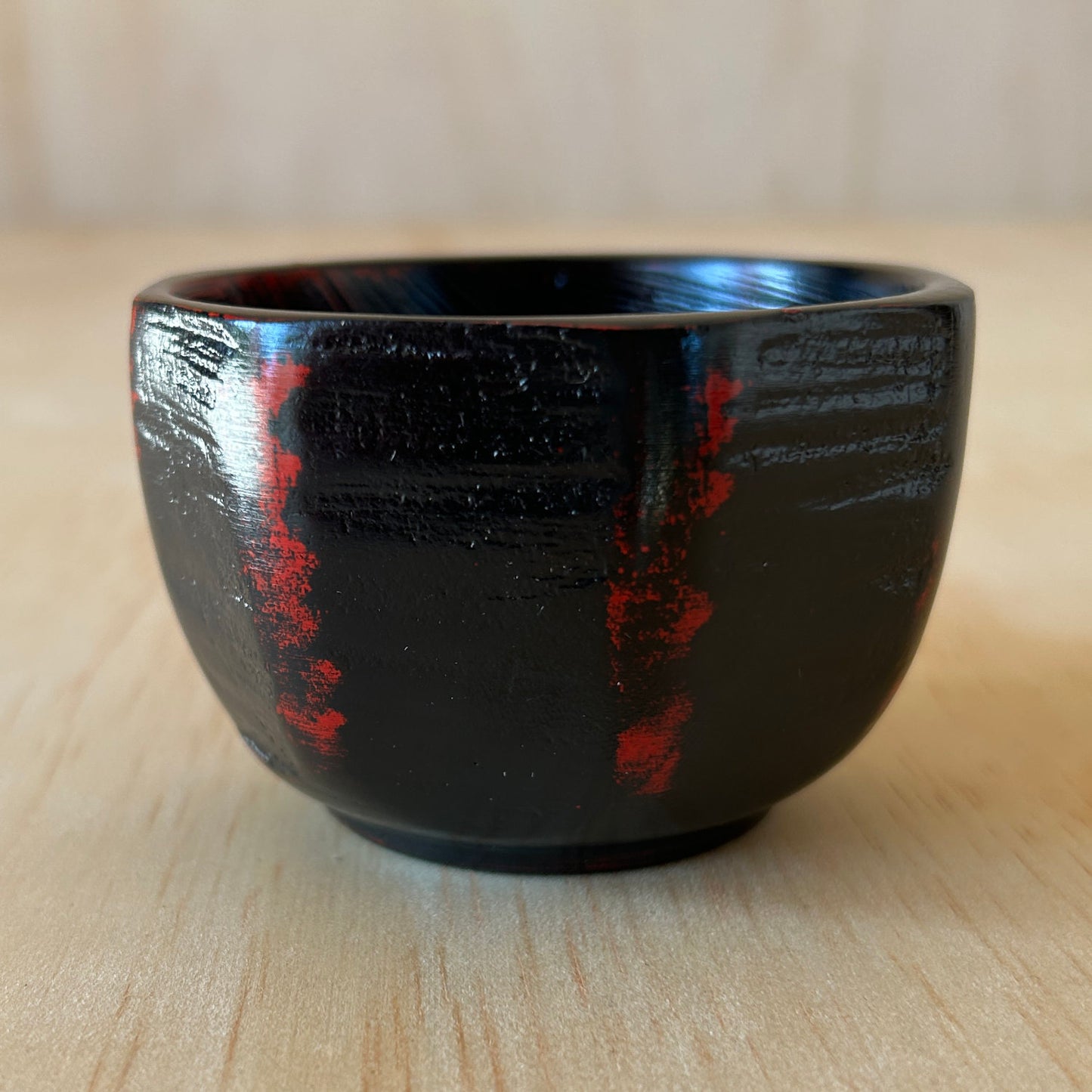 Wood and Lacquer sake cup