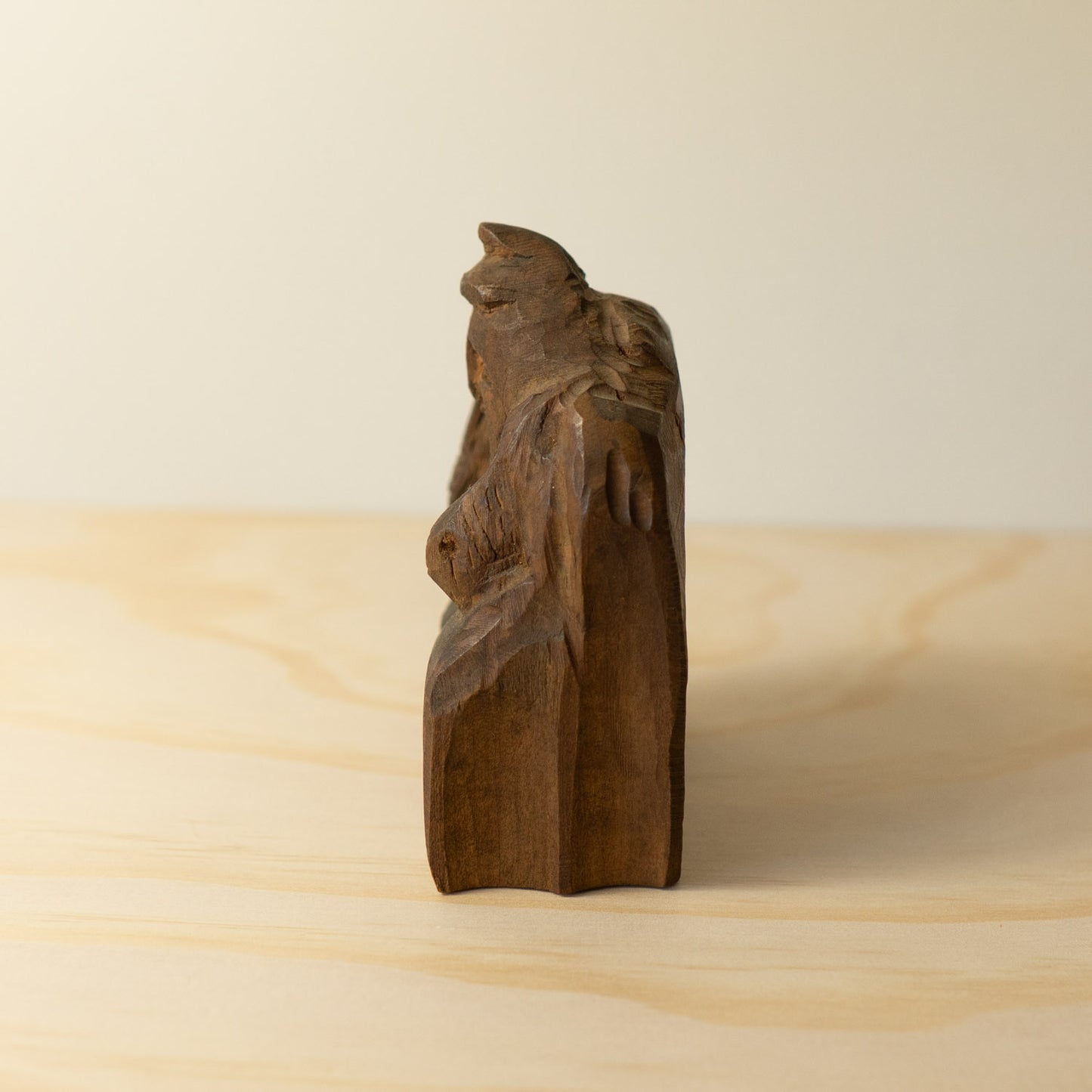 Antique Japanese Carved Ebisu Figure - 03