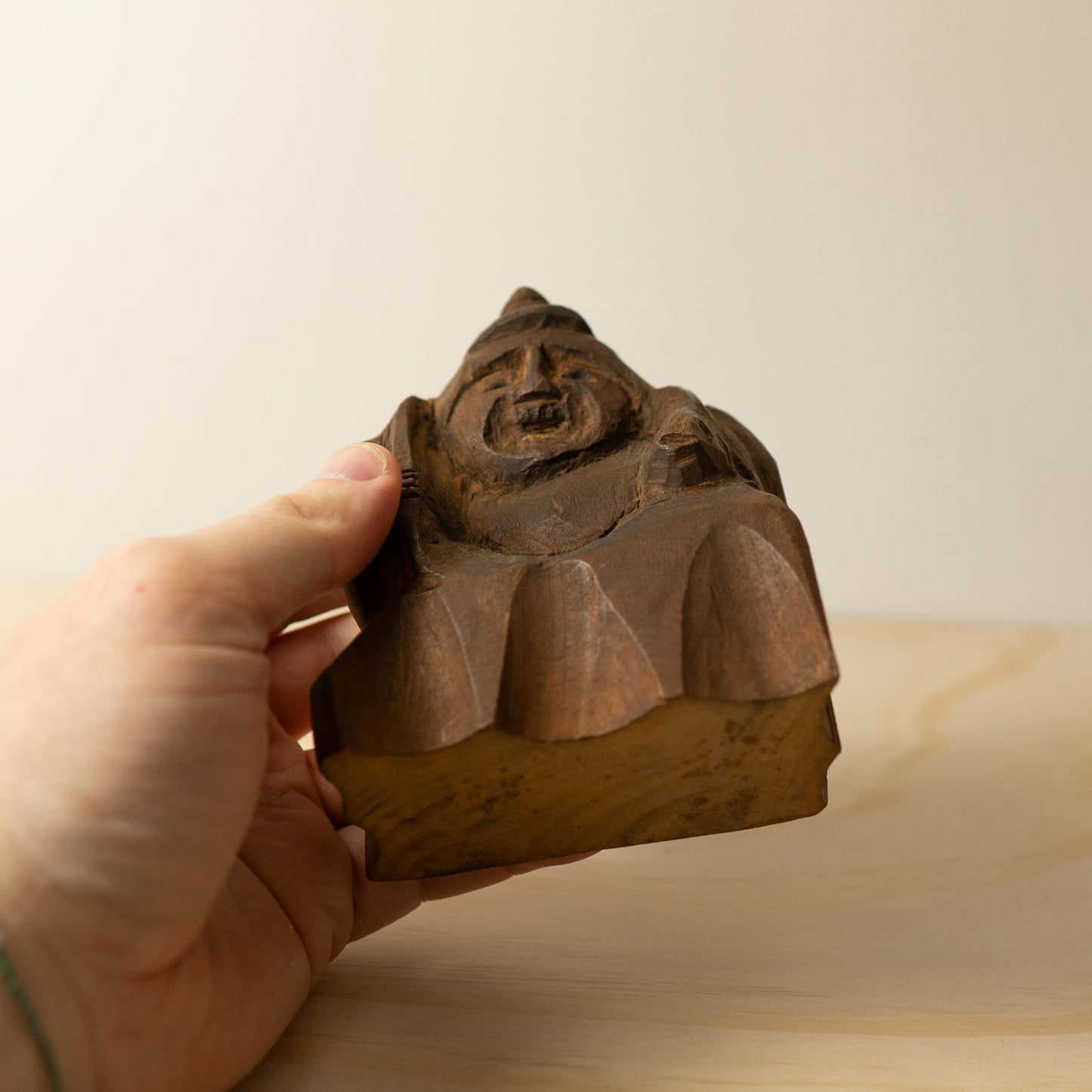 Antique Japanese Carved Ebisu Figure - 03