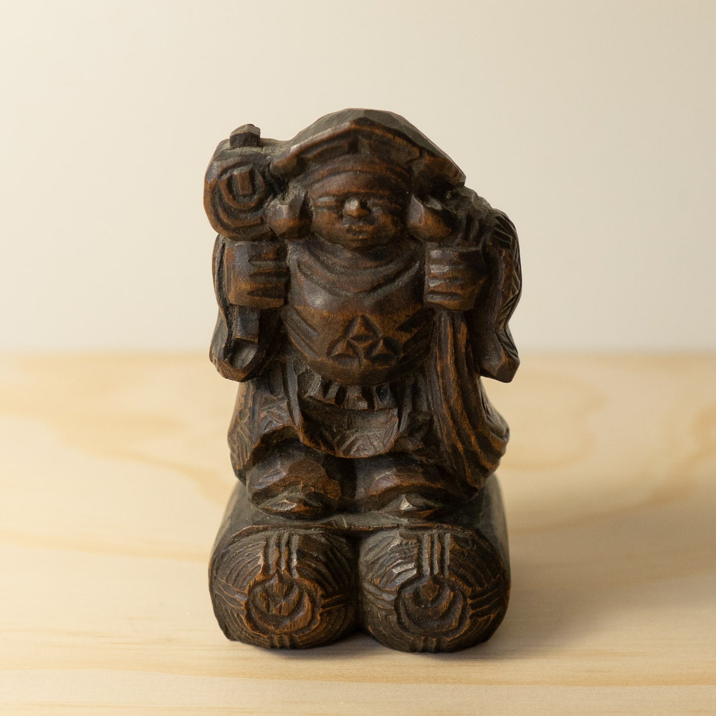 Antique Japanese Carved Daikoku - 05