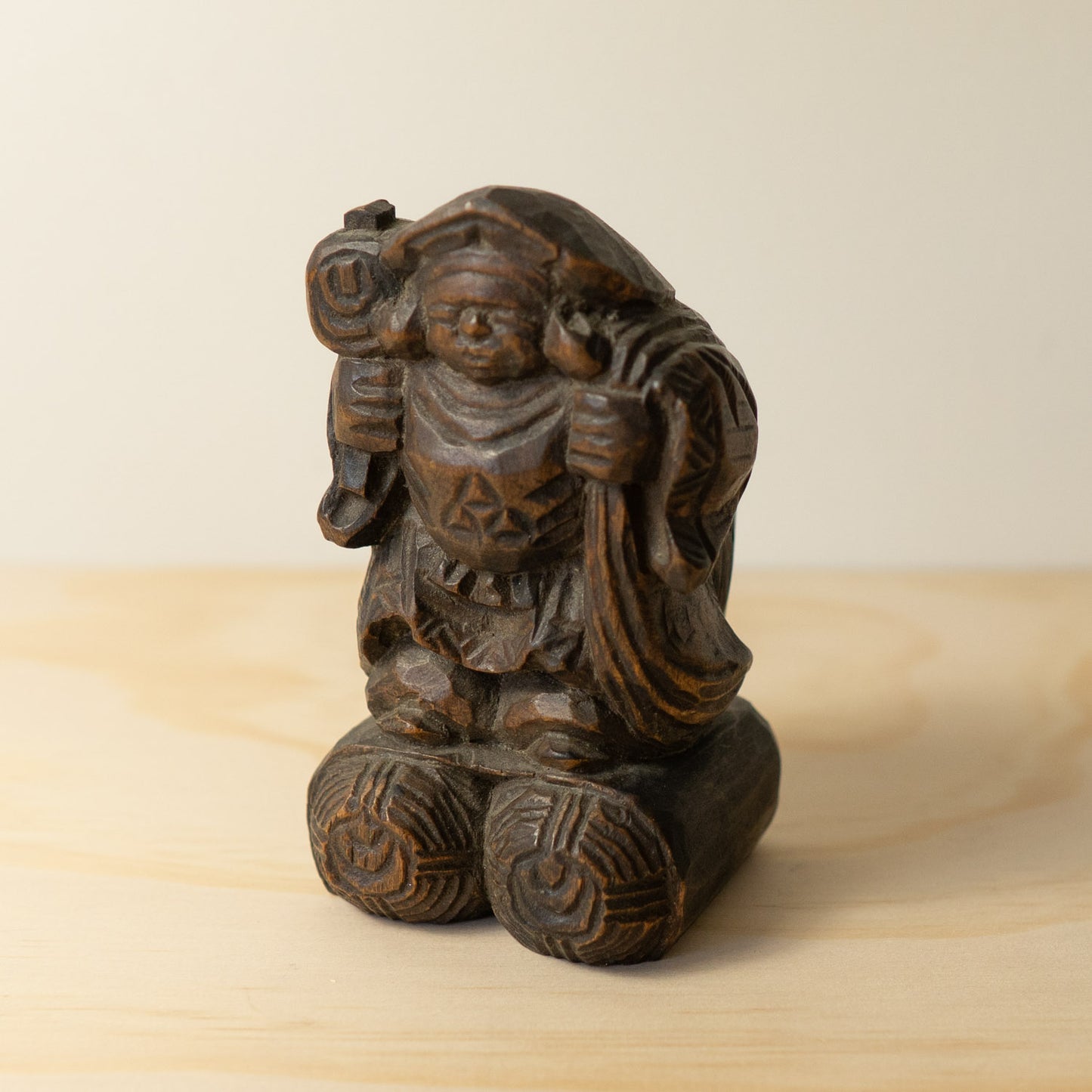 Antique Japanese Carved Daikoku - 05