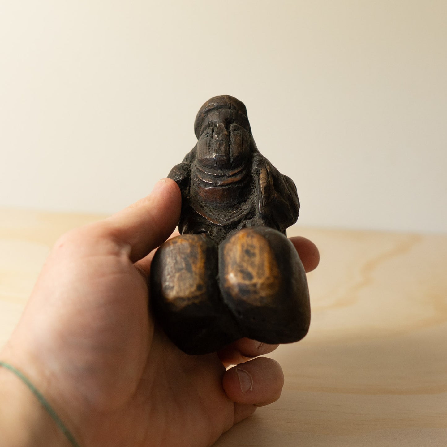 Antique Japanese Carved Daikoku Figure - 01