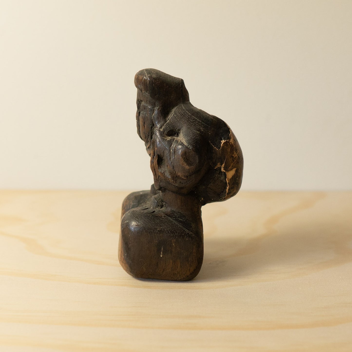 Antique Japanese Carved Daikoku Figure - 01