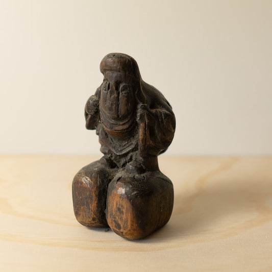 Antique Japanese Carved Daikoku Figure - 01