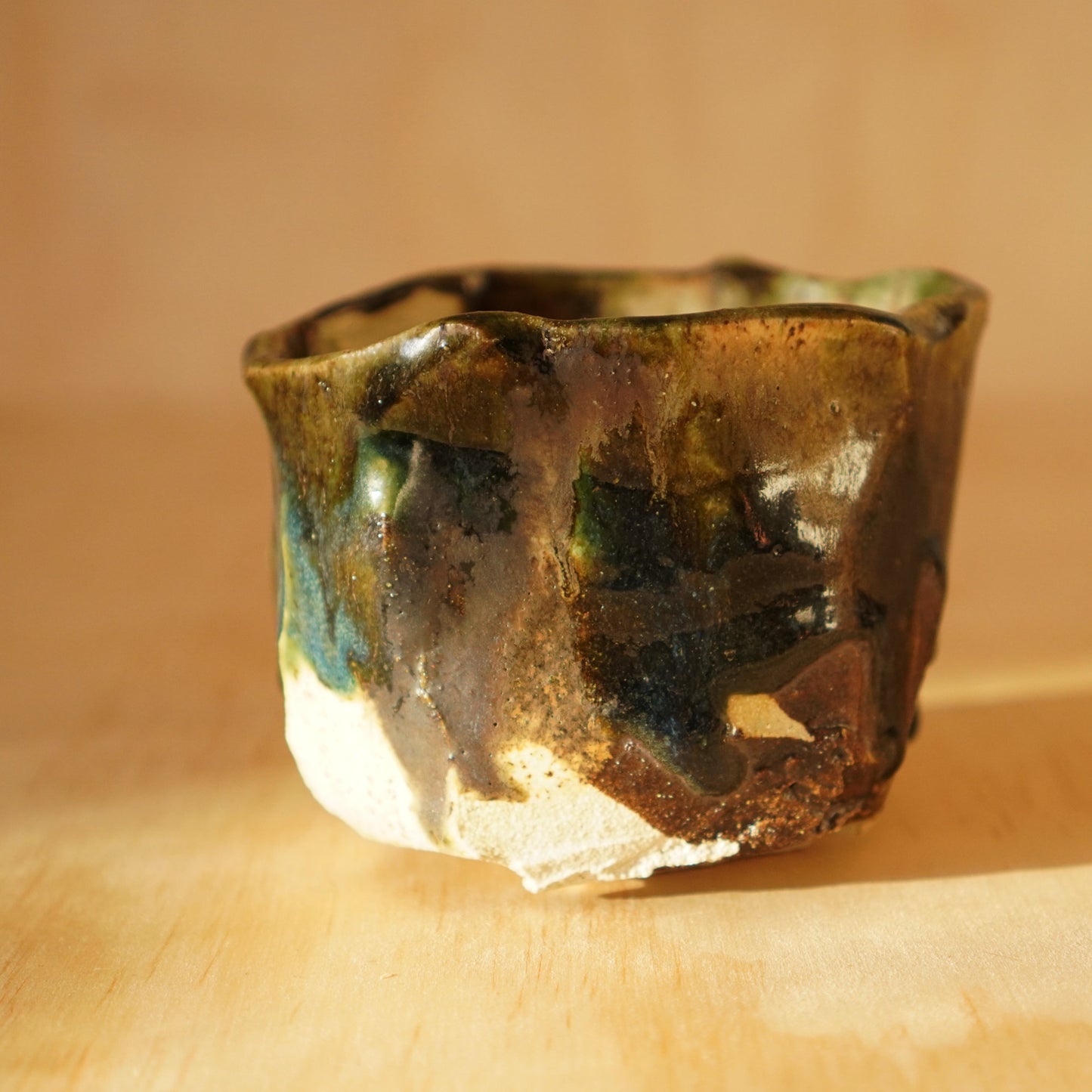 Don Ricardo Ceramic Oribe Wild Clay Matcha bowl