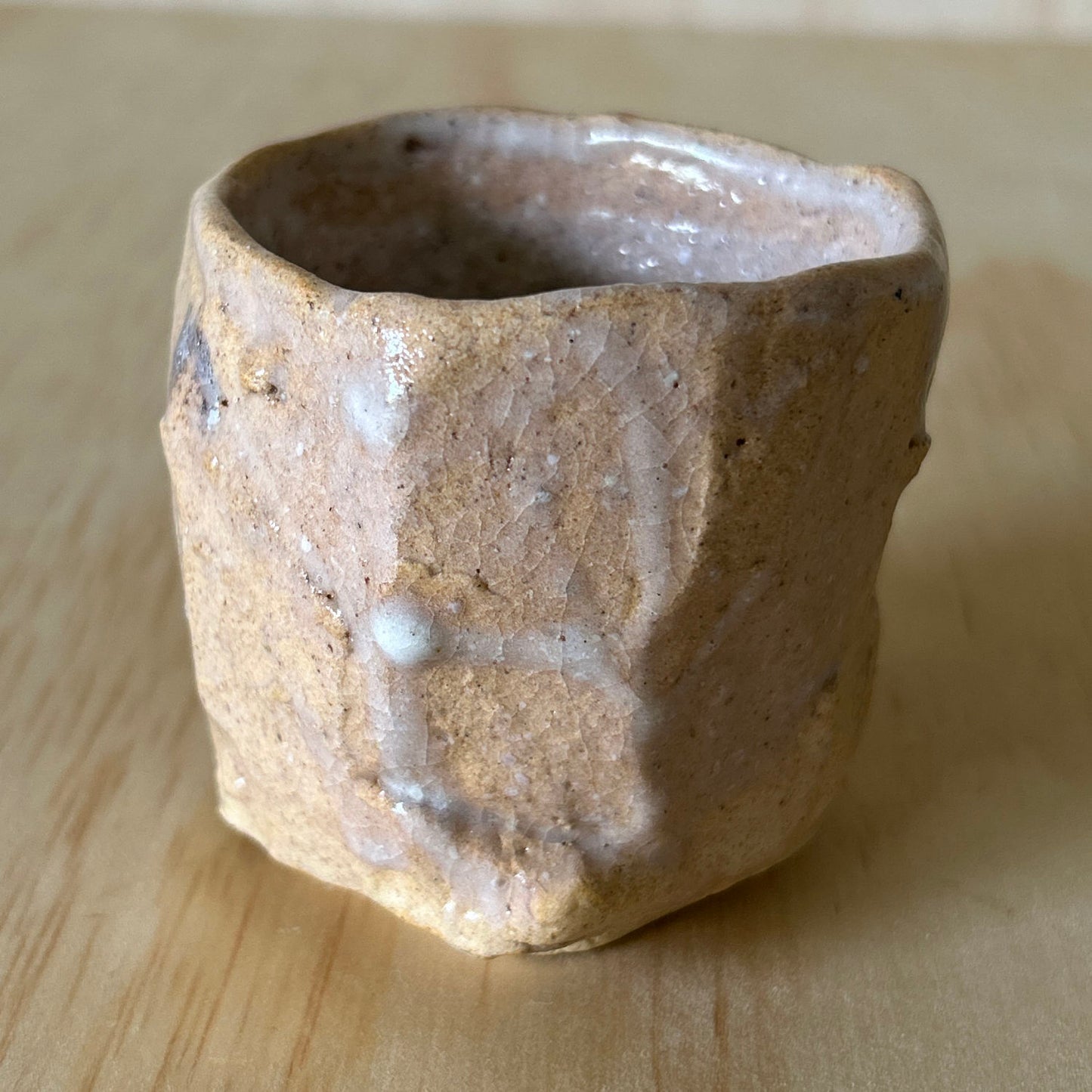 Don Ricardo Ceramic Peach glaze sake cup