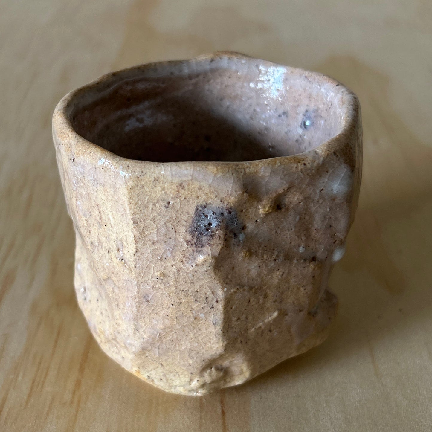 Don Ricardo Ceramic Peach glaze sake cup