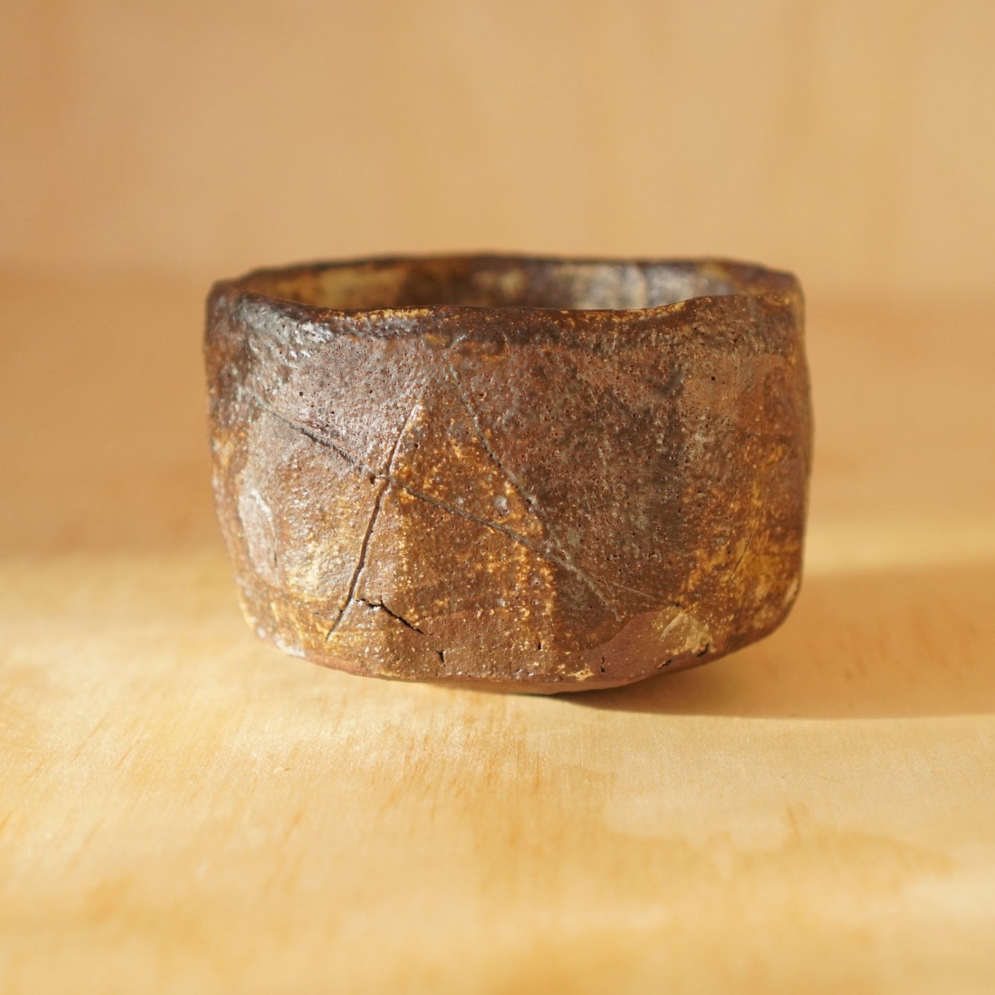 Don Ricardo Dark Ash Glazed Yunomi Wide Tea cup