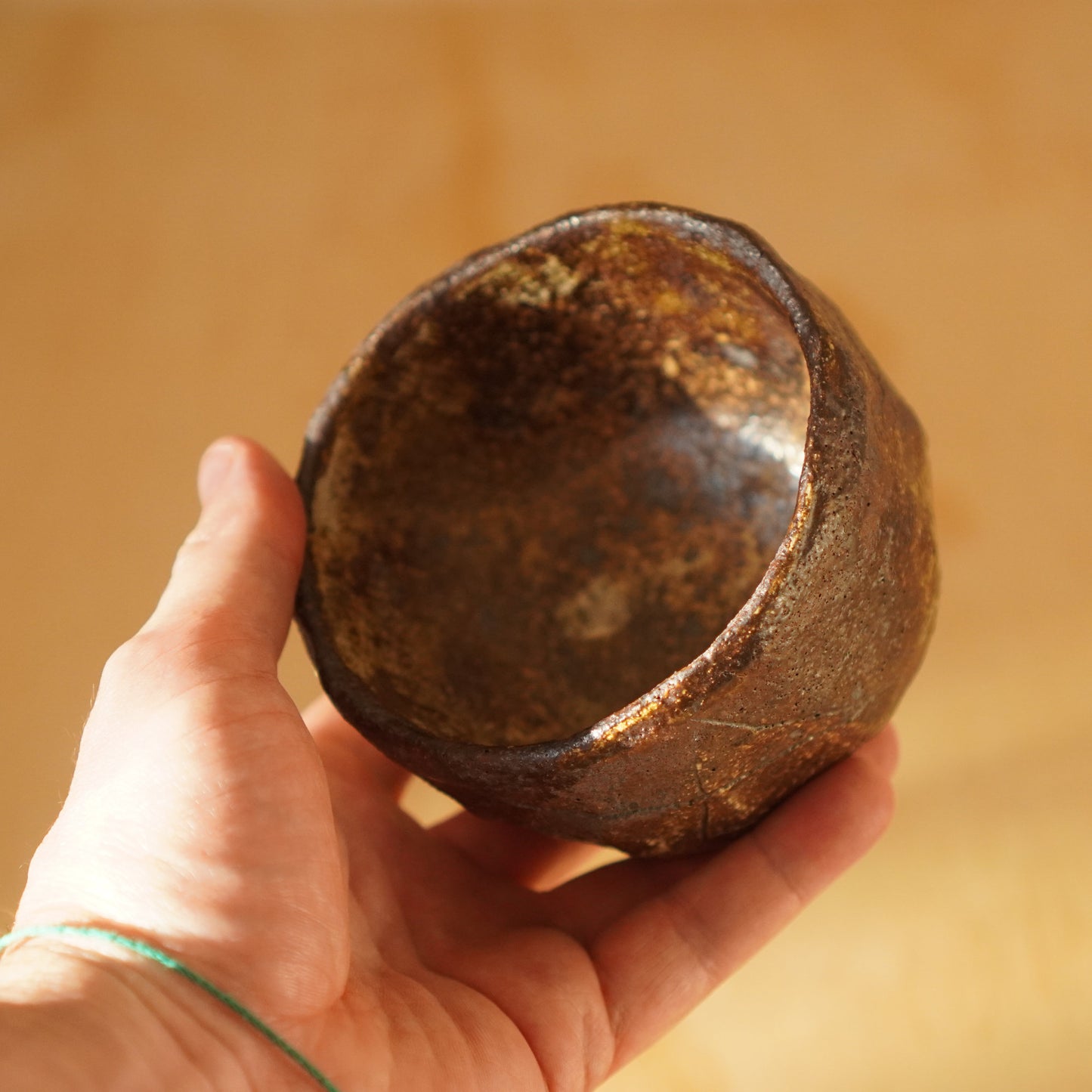 Don Ricardo Dark Ash Glazed Yunomi Wide Tea cup