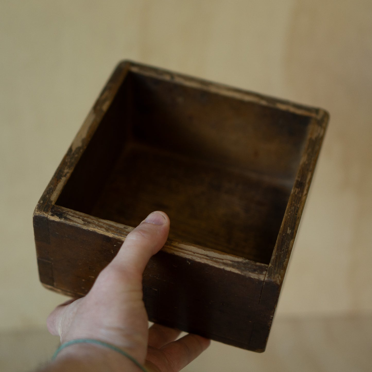 Antique Japanese Wood Masu Box Rice Measure - gogomasu