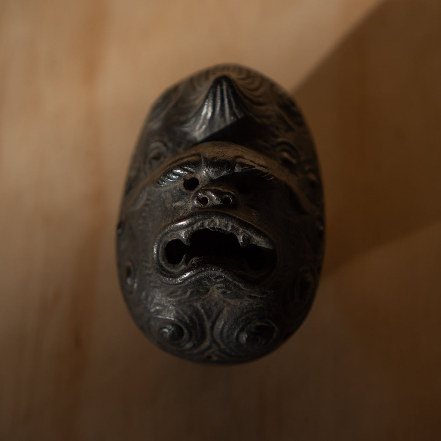 Japanese Vintage Iron Temple Dog Koro - Incense Burner