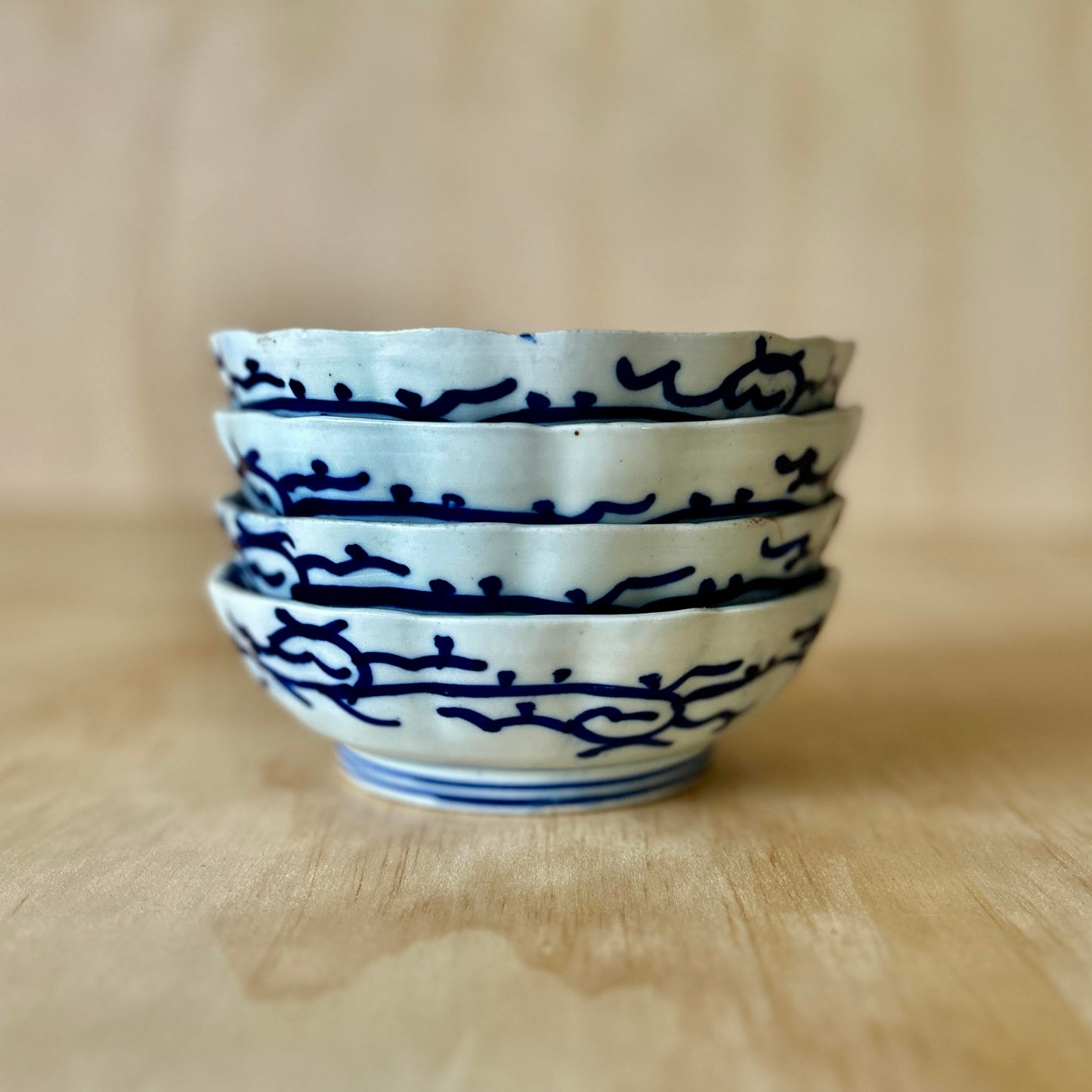Japanese Antique Blue and White Ceramic Dish