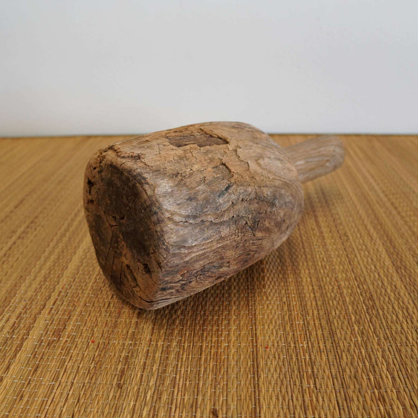 Antique Japanese Wooden Straw Hammer - No. 2