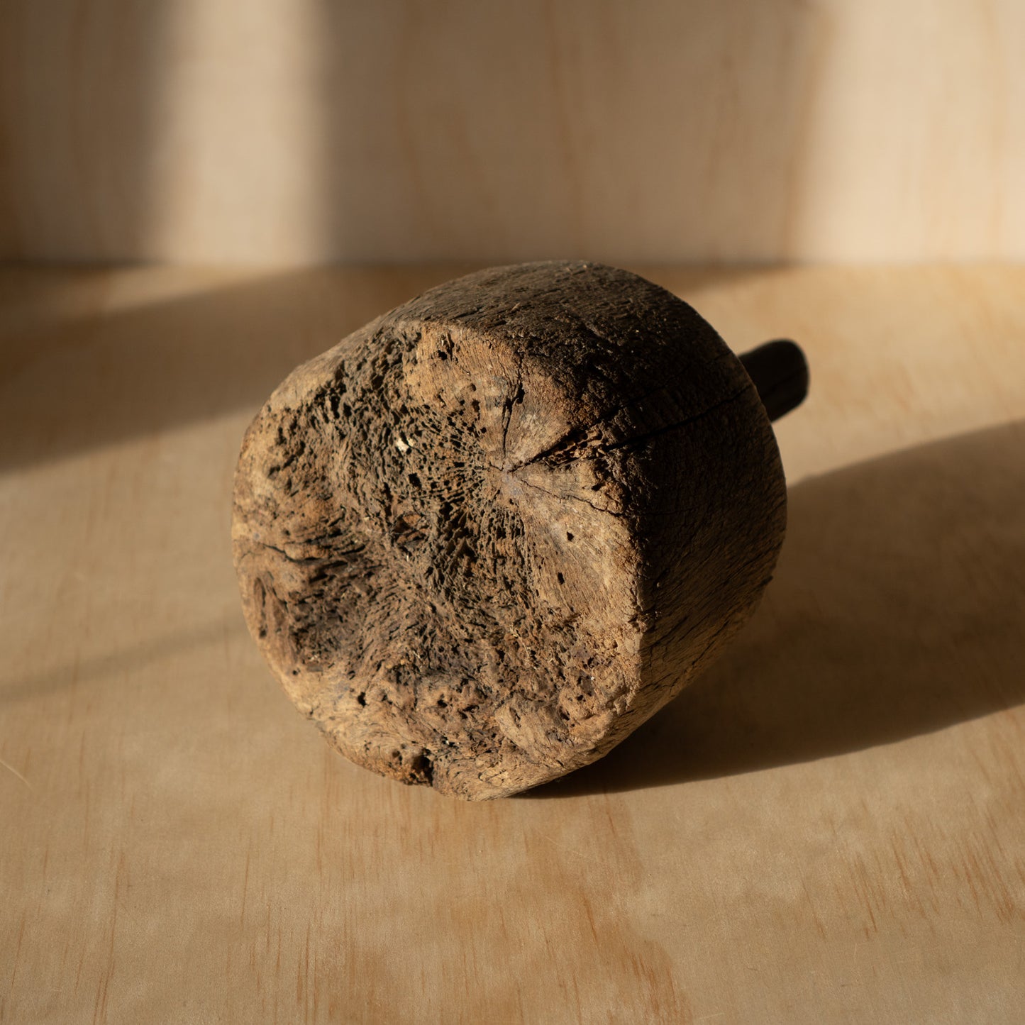 Antique Japanese Wooden Straw Hammer - No. 4