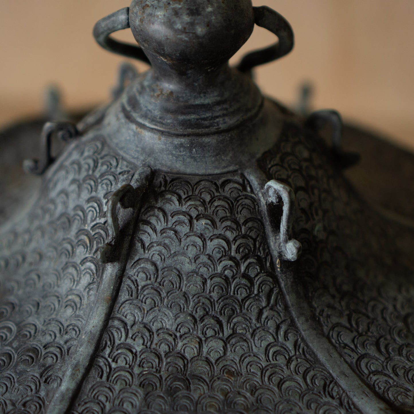 Vintage Japanese Bronze Temple Lantern