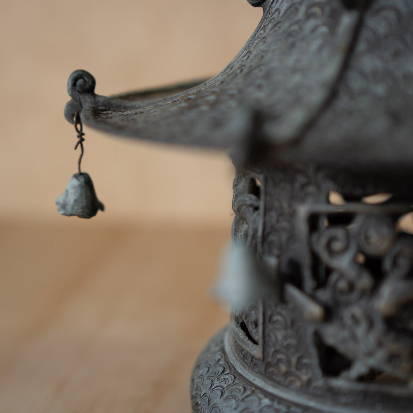 Vintage Japanese Bronze Temple Lantern