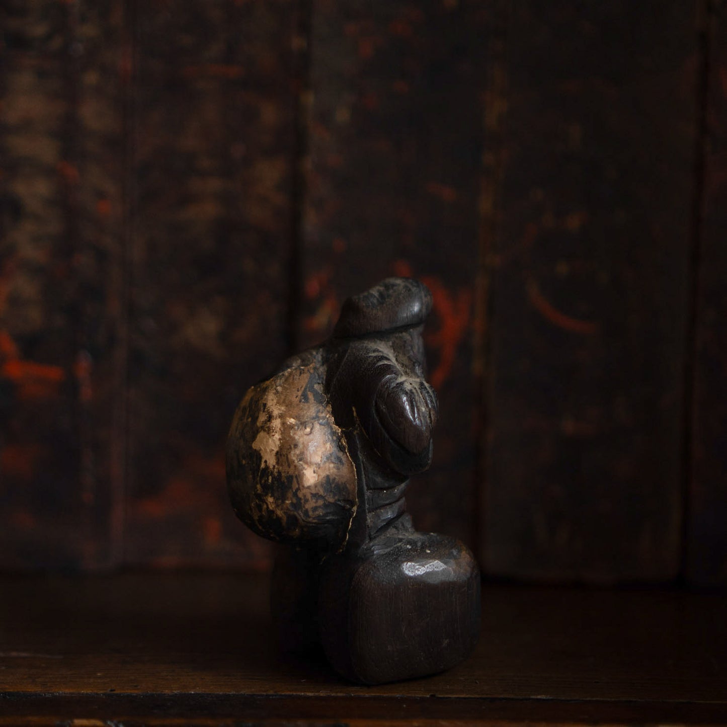 Antique Japanese Carved Daikoku Figure - 01