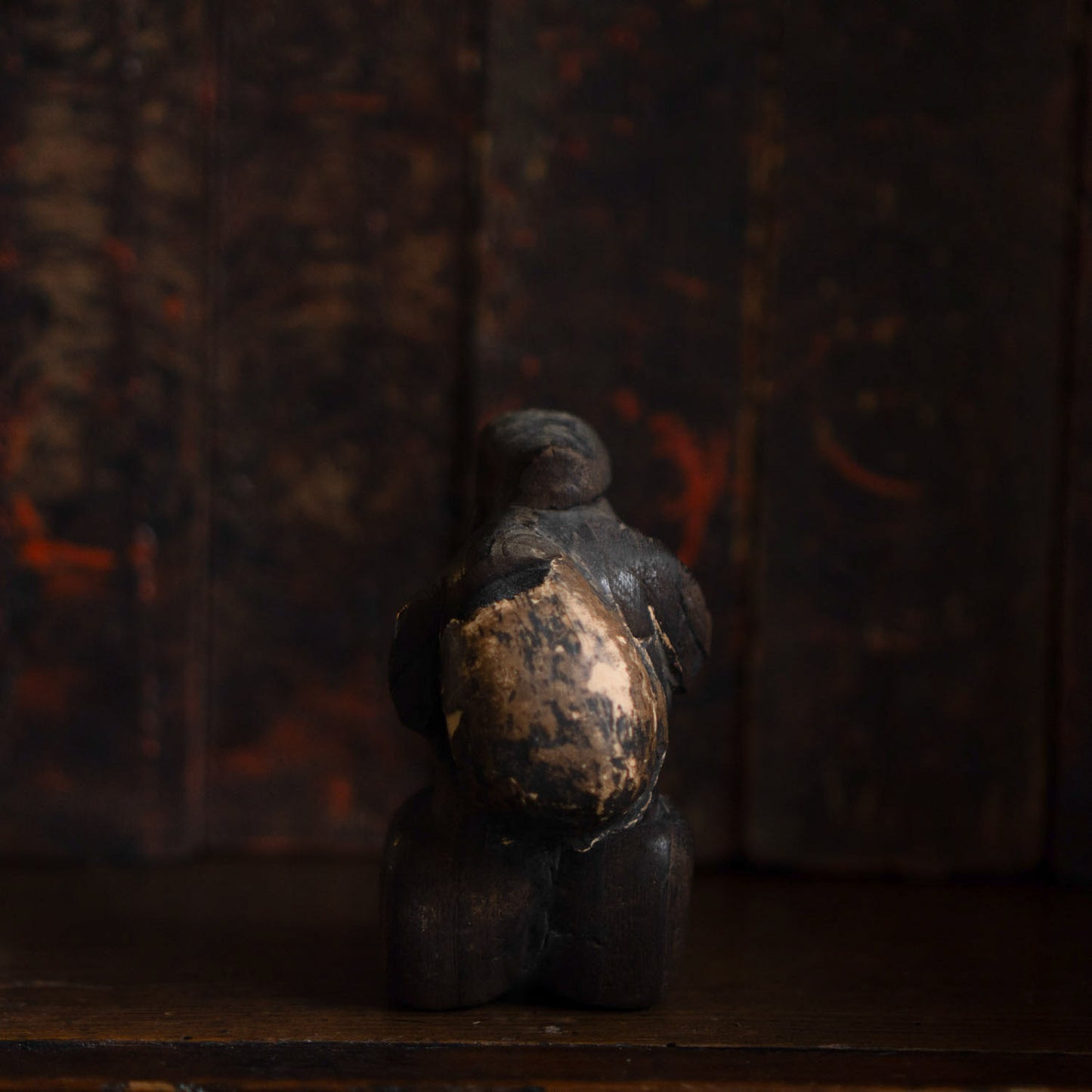 Antique Japanese Carved Daikoku Figure - 01