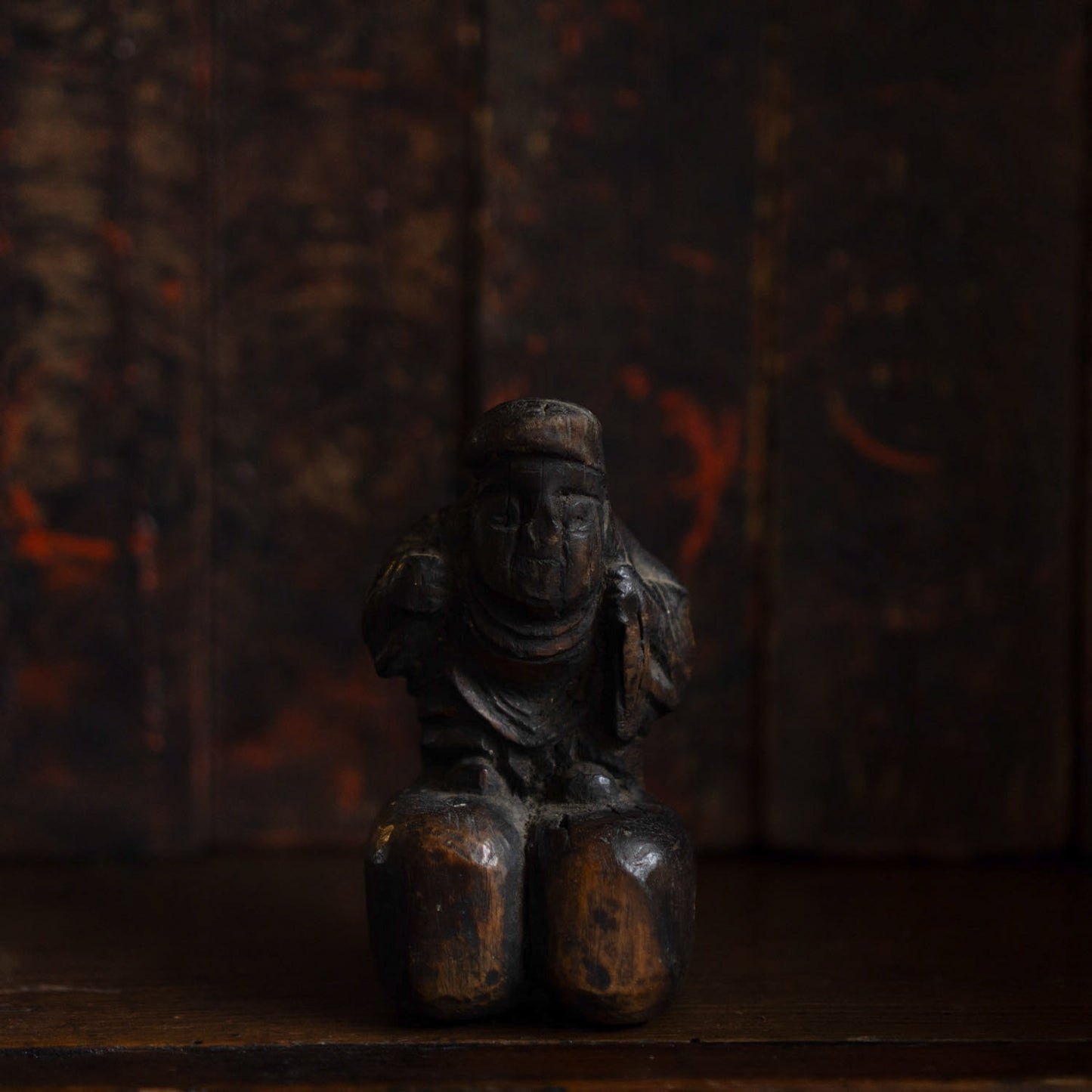 Antique Japanese Carved Daikoku Figure - 01