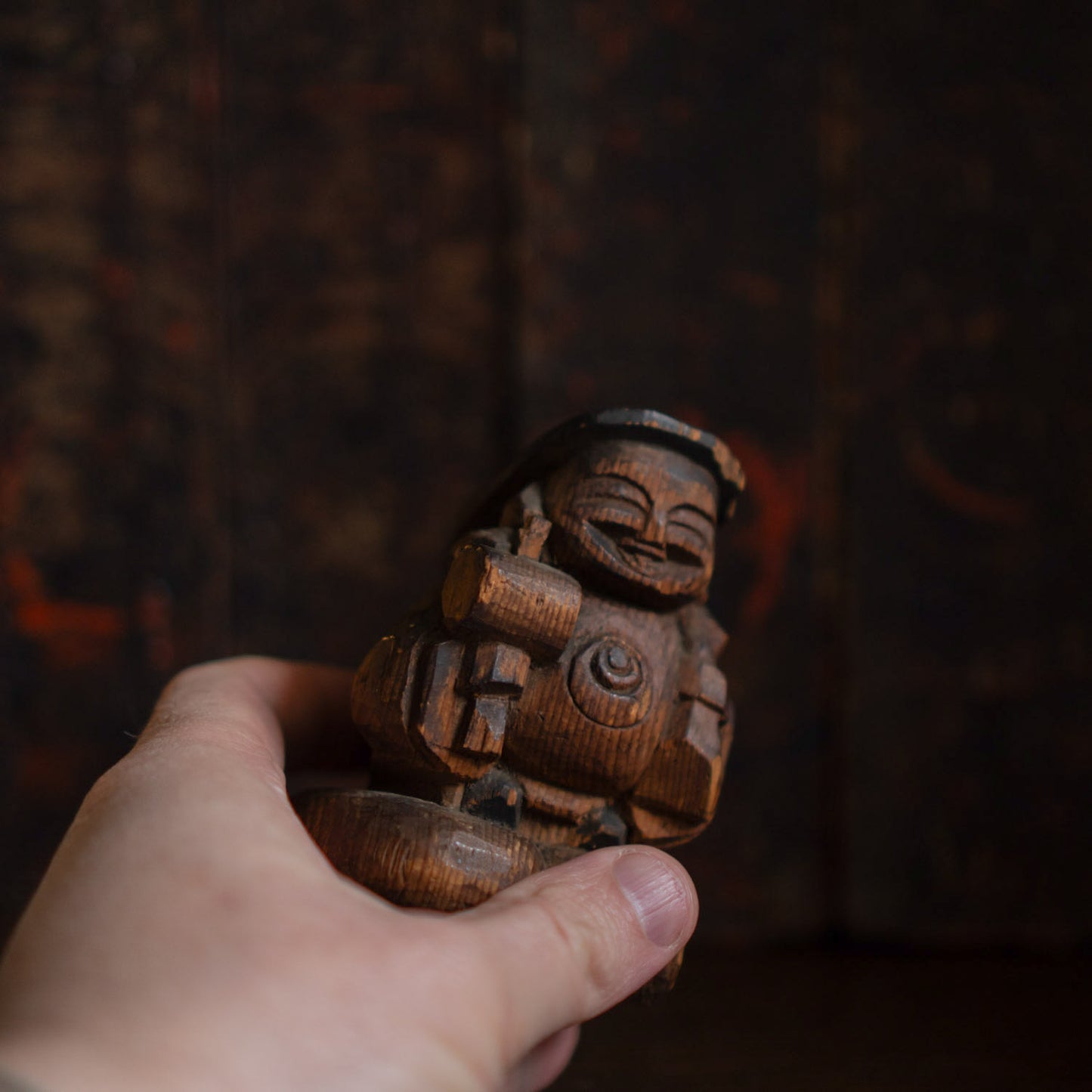 Antique Japanese Carved Daikoku Figure - 02