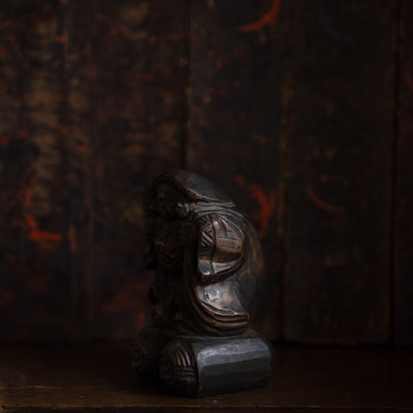 Antique Japanese Carved Daikoku - 05