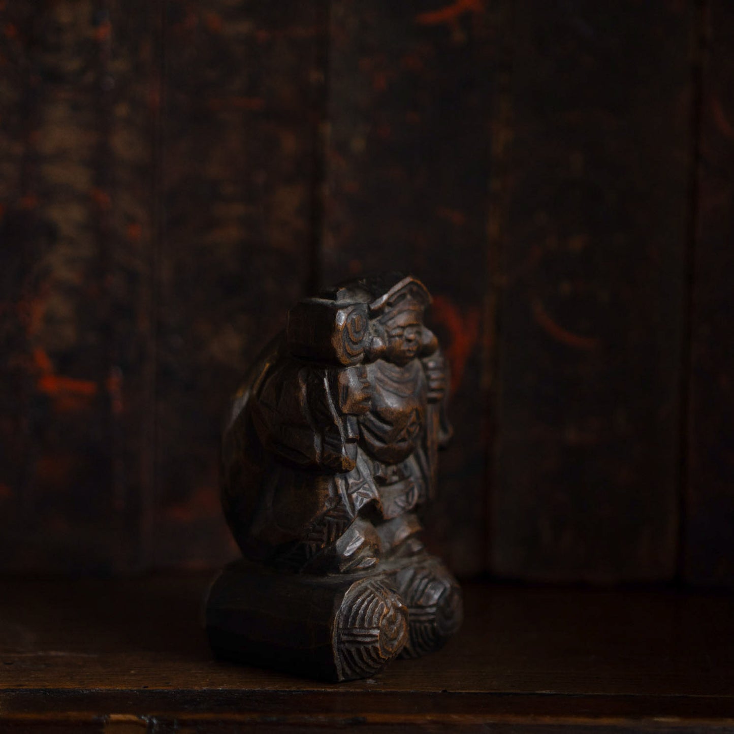 Antique Japanese Carved Daikoku - 05