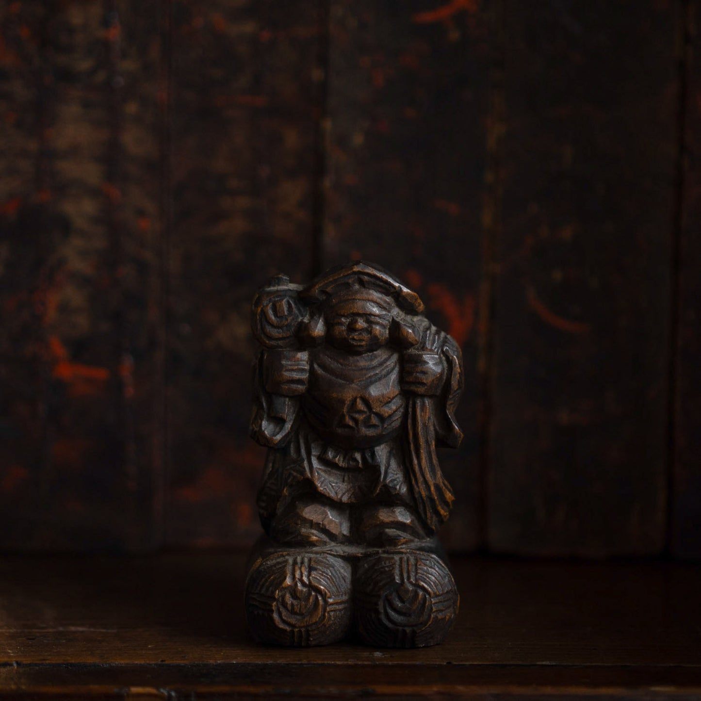 Antique Japanese Carved Daikoku - 05