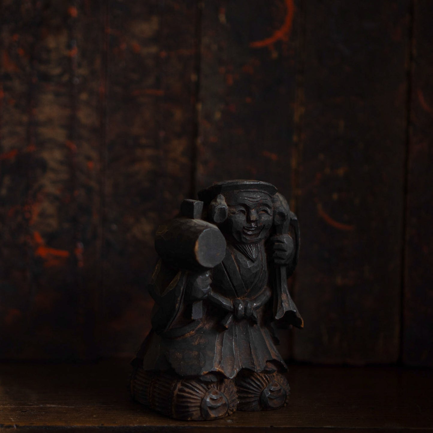 Antique Japanese Carved Daikoku - 06