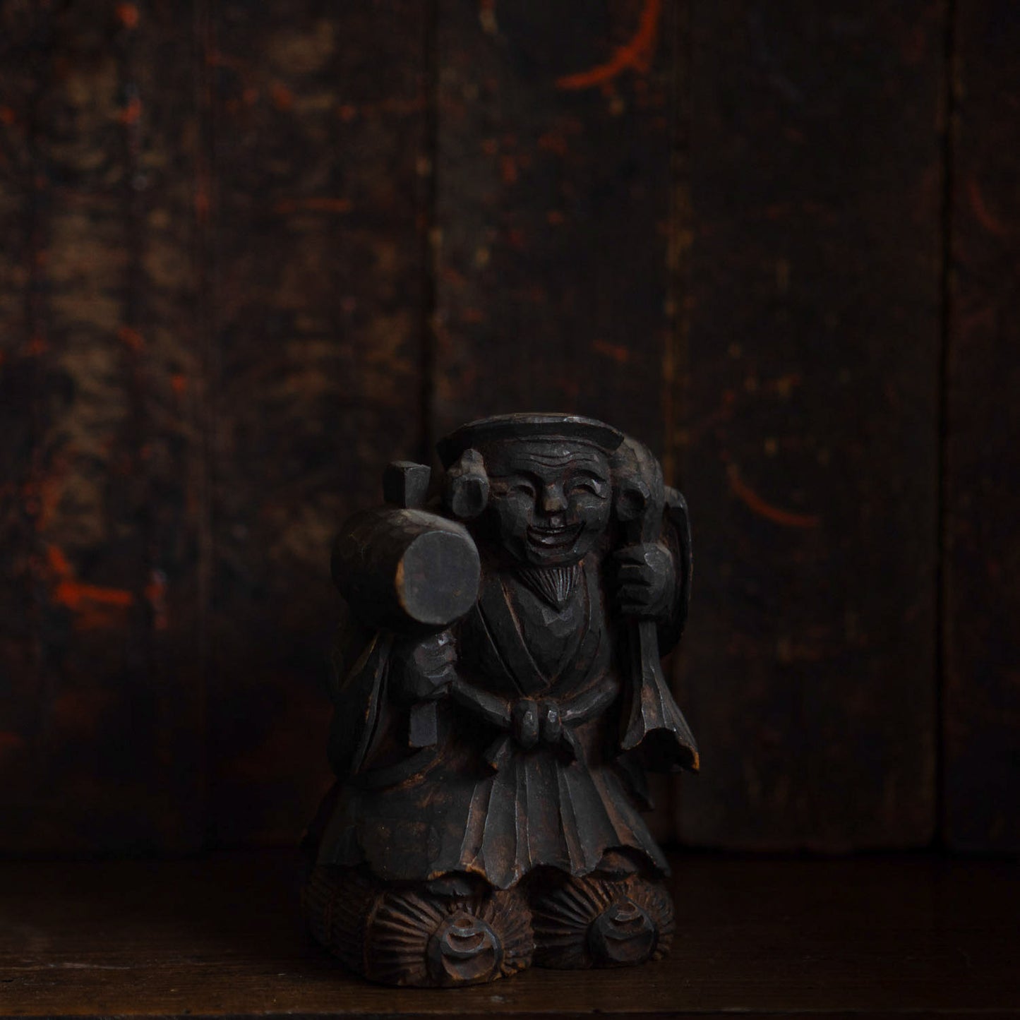 Antique Japanese Carved Daikoku - 06