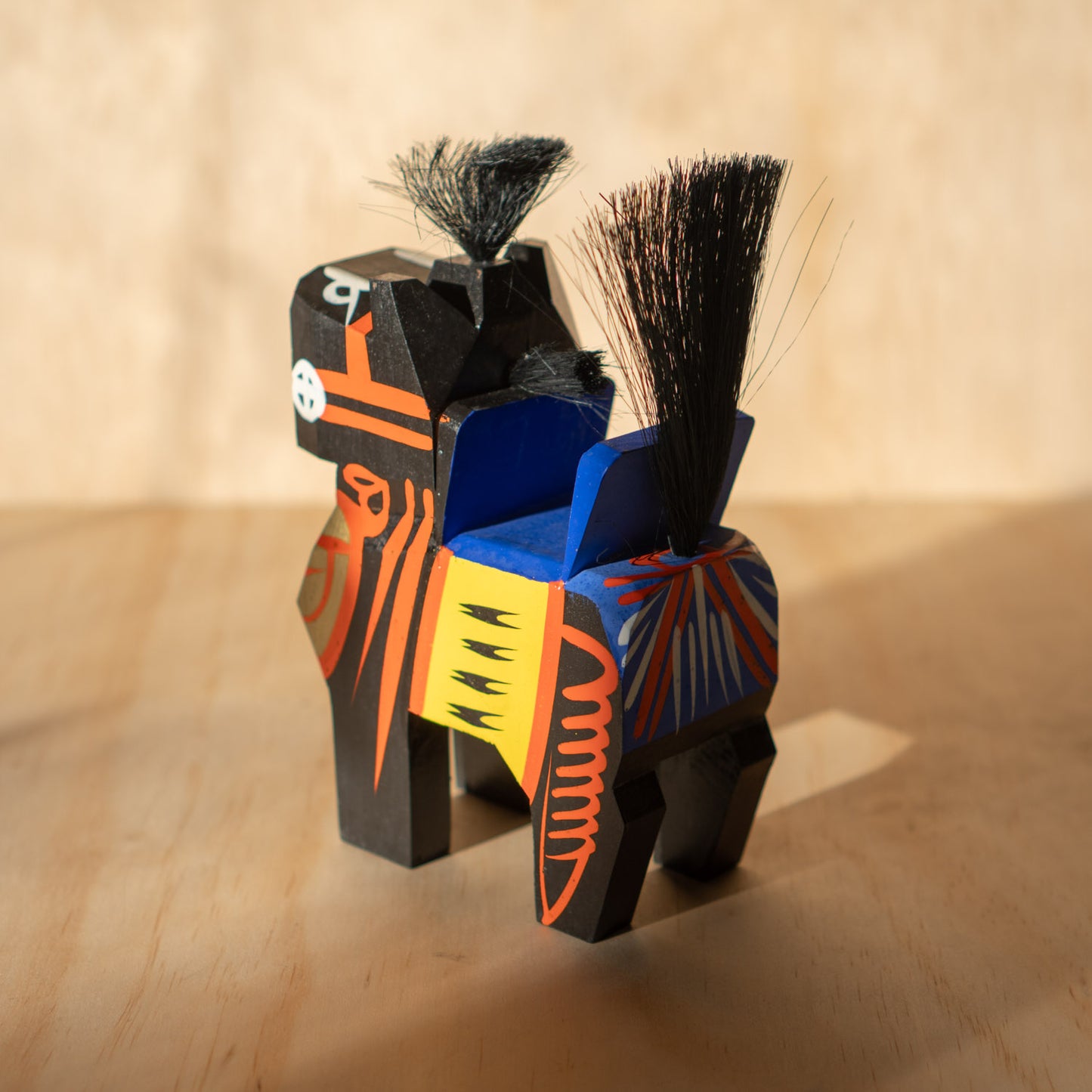 Vintage Japanese Folk Toy Horse - Miharu Goma in box