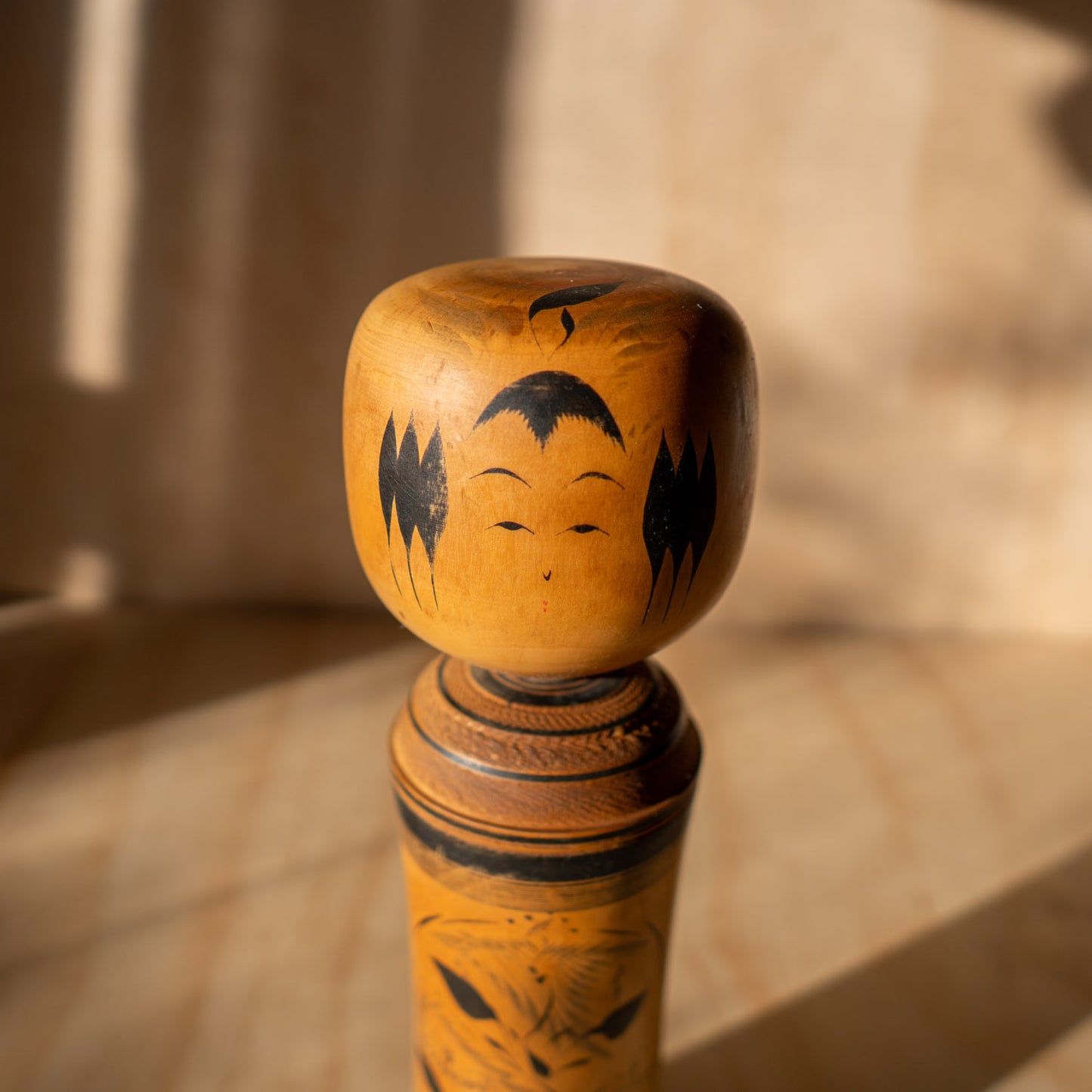 Vintage Large Japanese Kokeshi Doll - 01