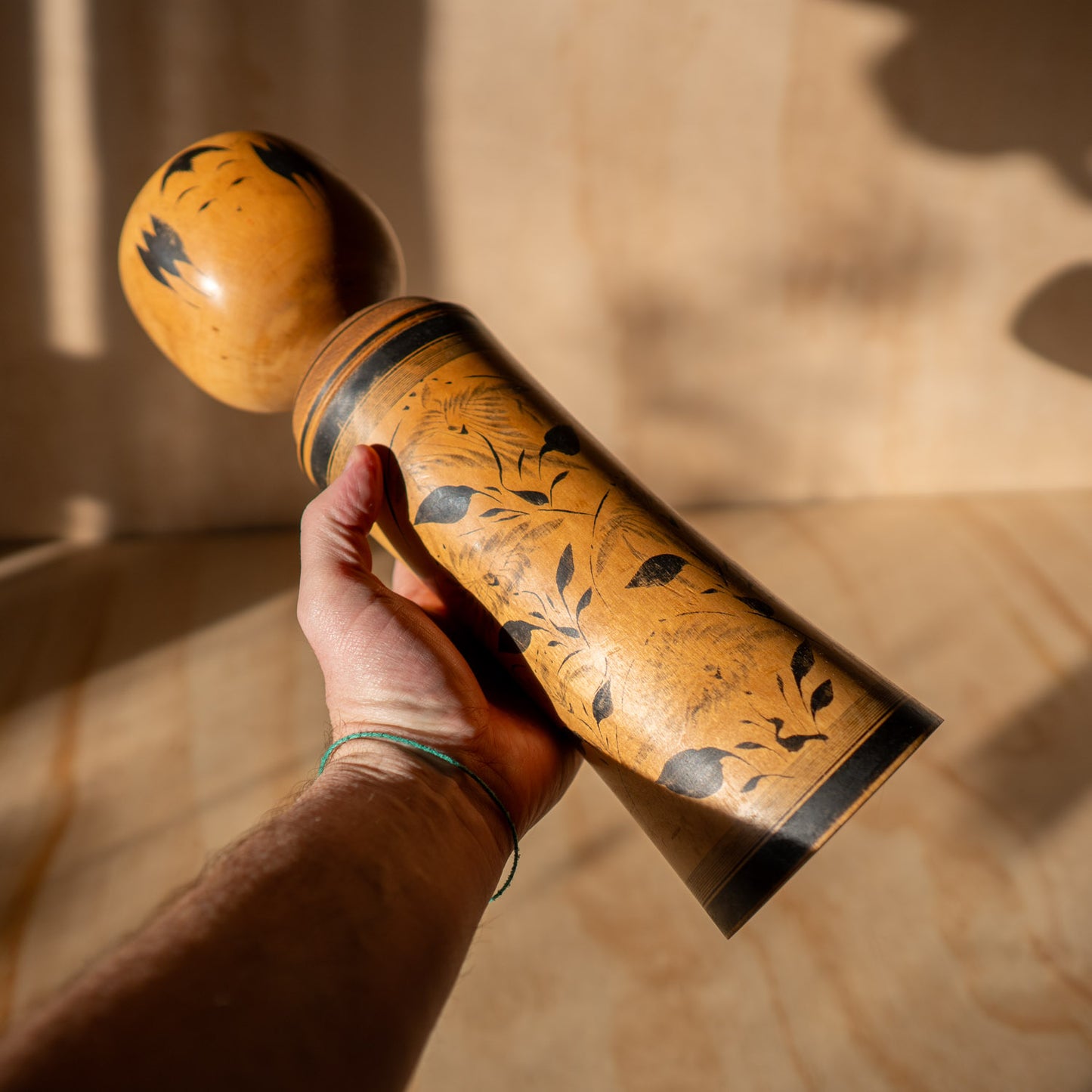 Vintage Large Japanese Kokeshi Doll - 01