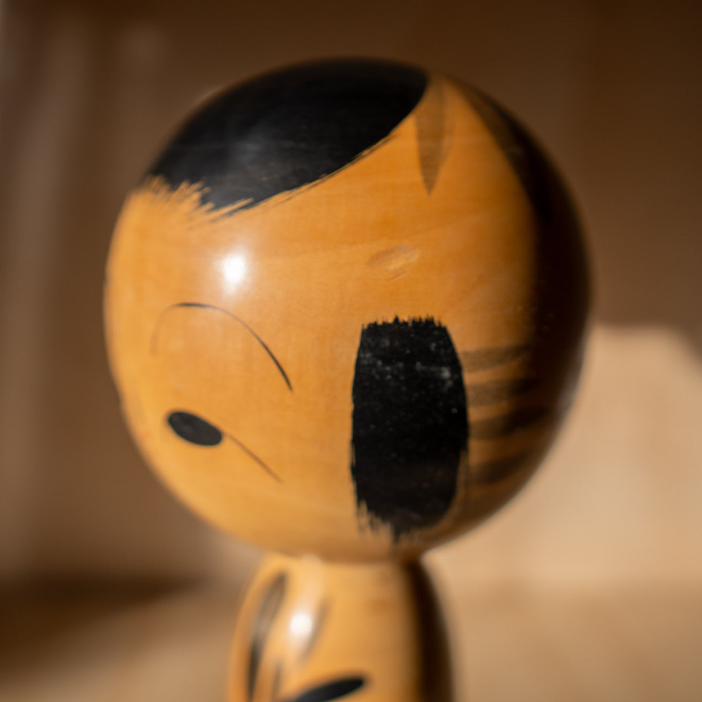 Vintage Tall Japanese Kokeshi Doll - 04