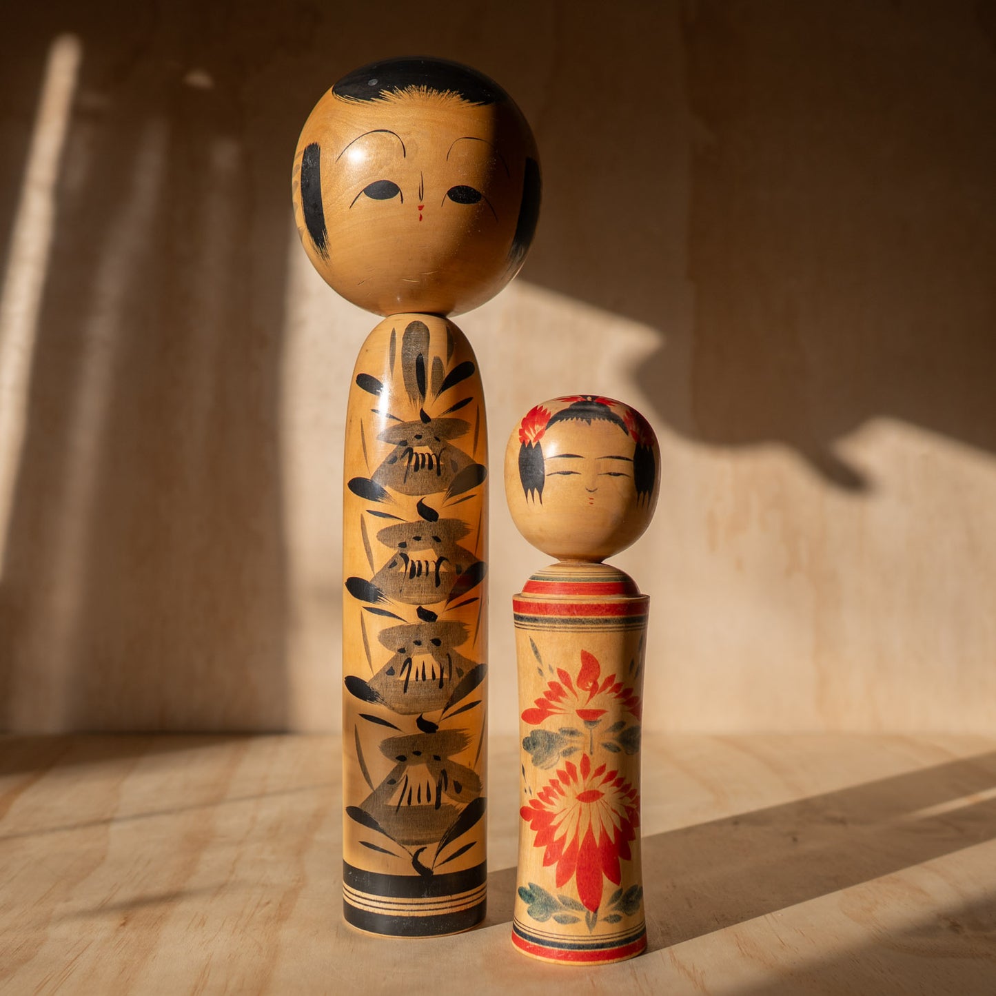 Vintage Tall Japanese Kokeshi Doll - 04