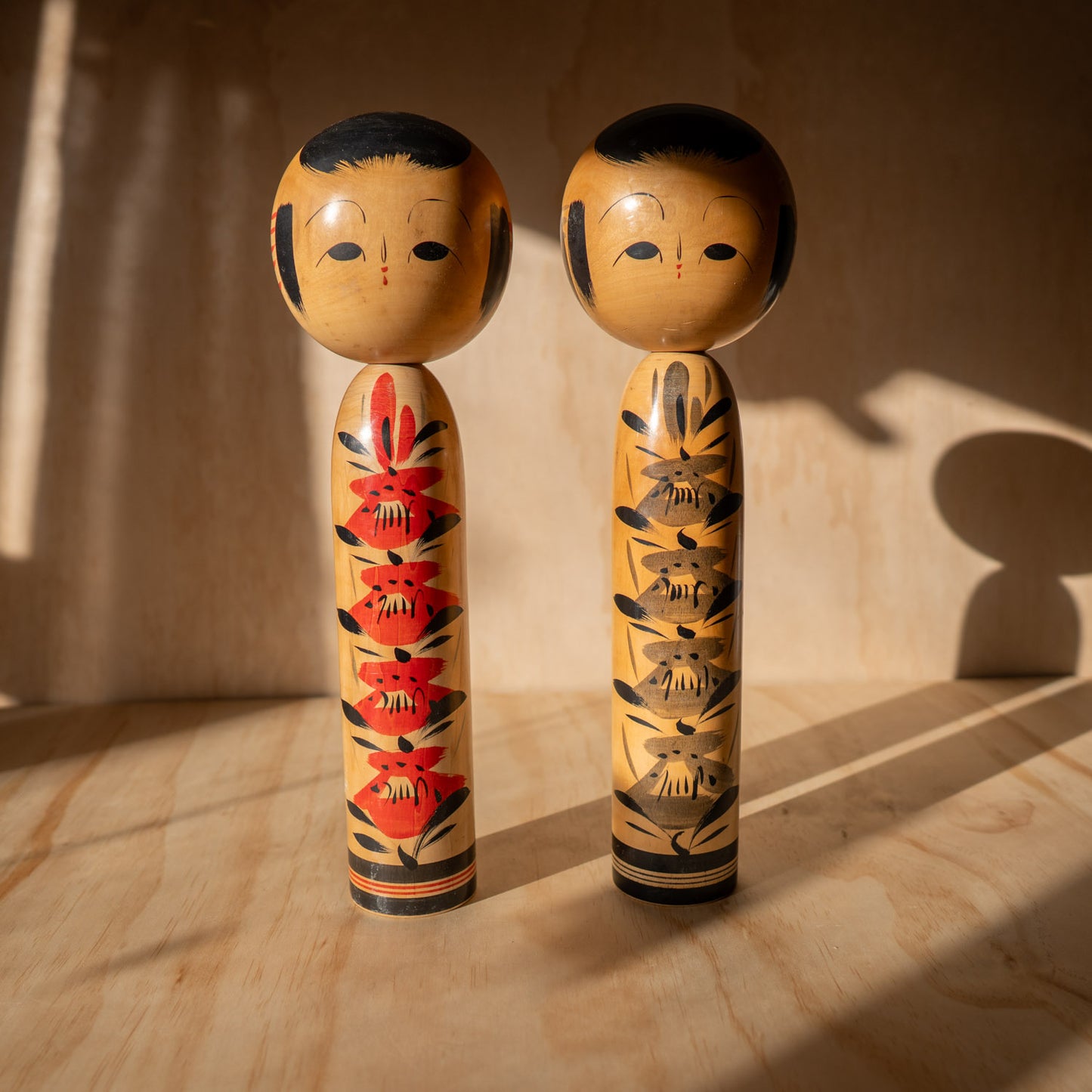 Vintage Tall Japanese Kokeshi Doll - 05