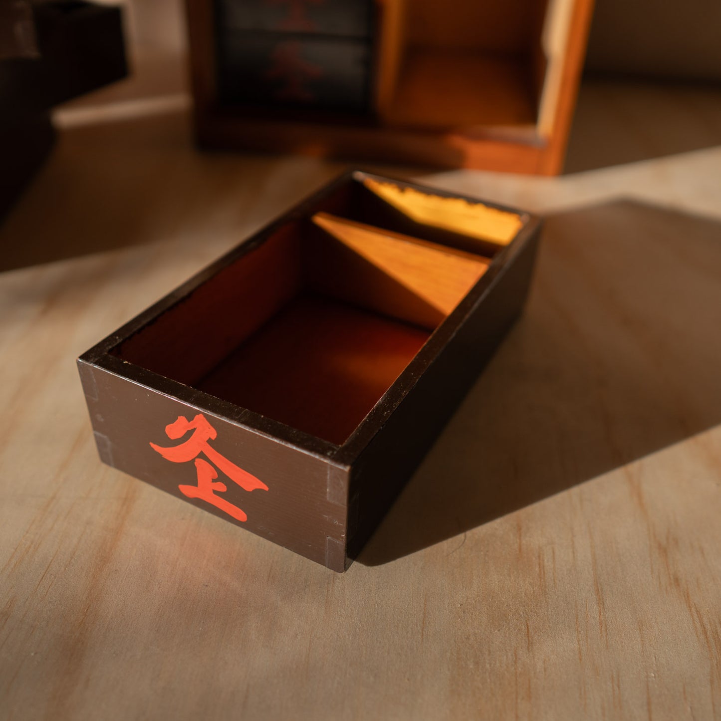 Antique Japanese Travelling Lacquer Bento Box Carrier - Jubako