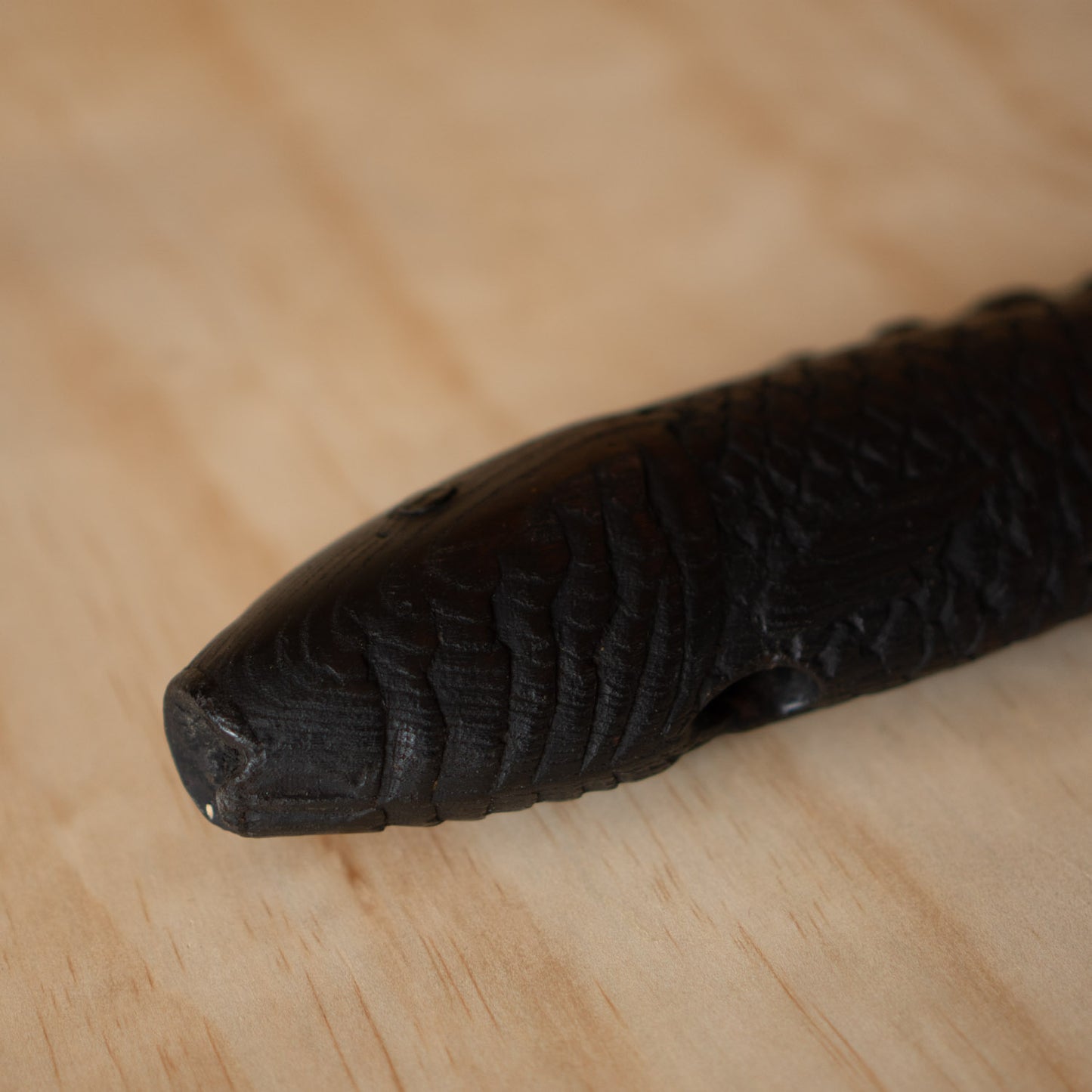 Antique Japanese Carved timber Fish Sculpture - Pot Hook