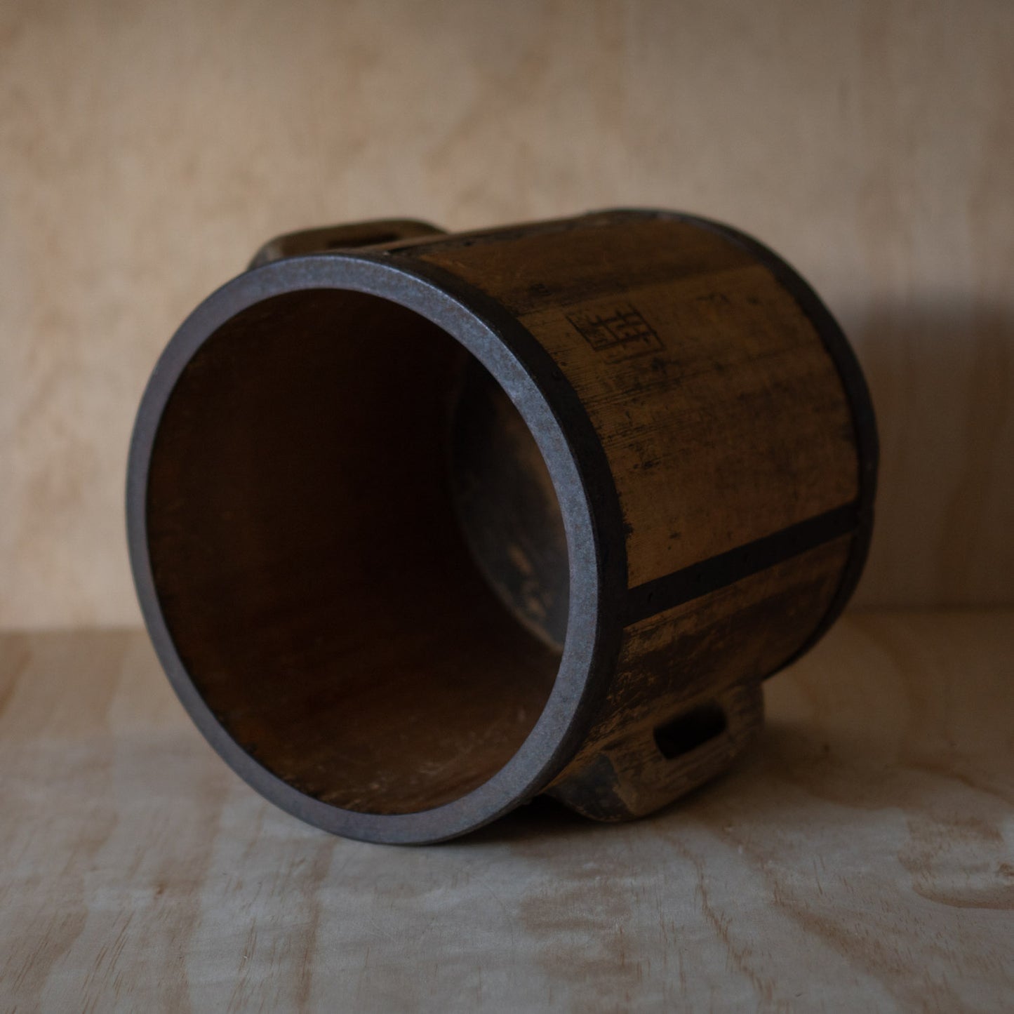 Antique Japanese Rice Measure “Tomasu” Bucket Planter