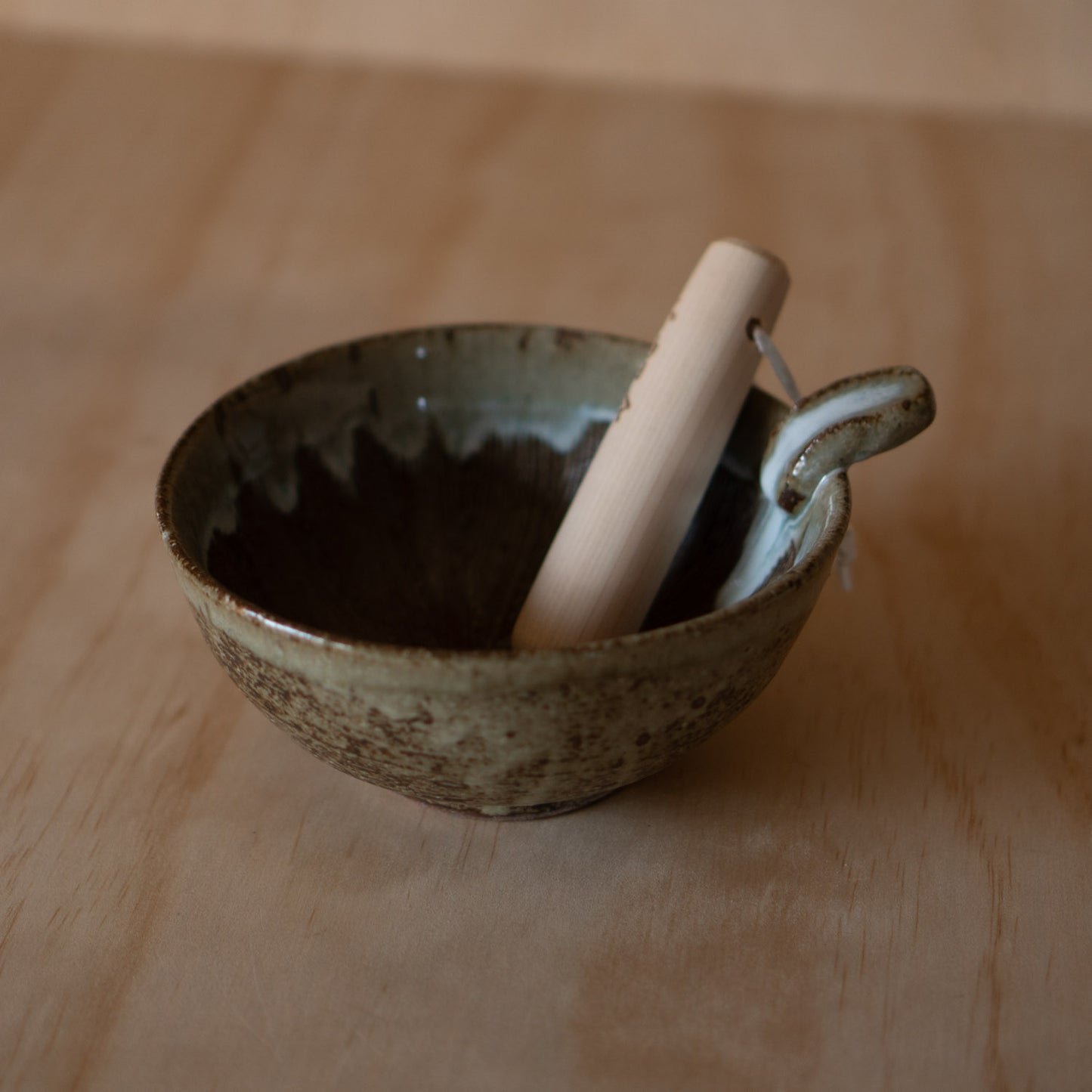 Japanese Hinoki wood grinding pestle for suri-bachi grinding bowls