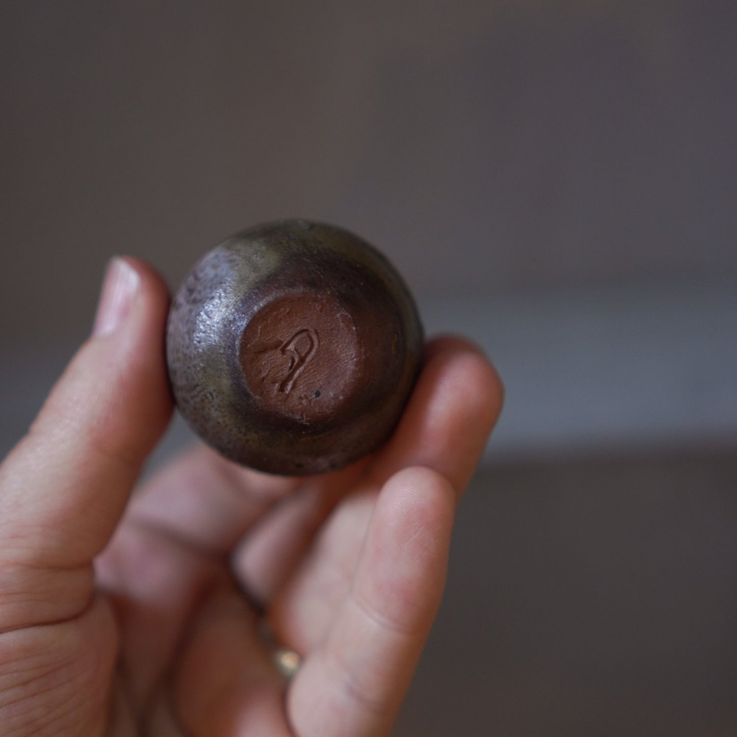 Vintage Japanese Ceramic Bizen Mini Vase